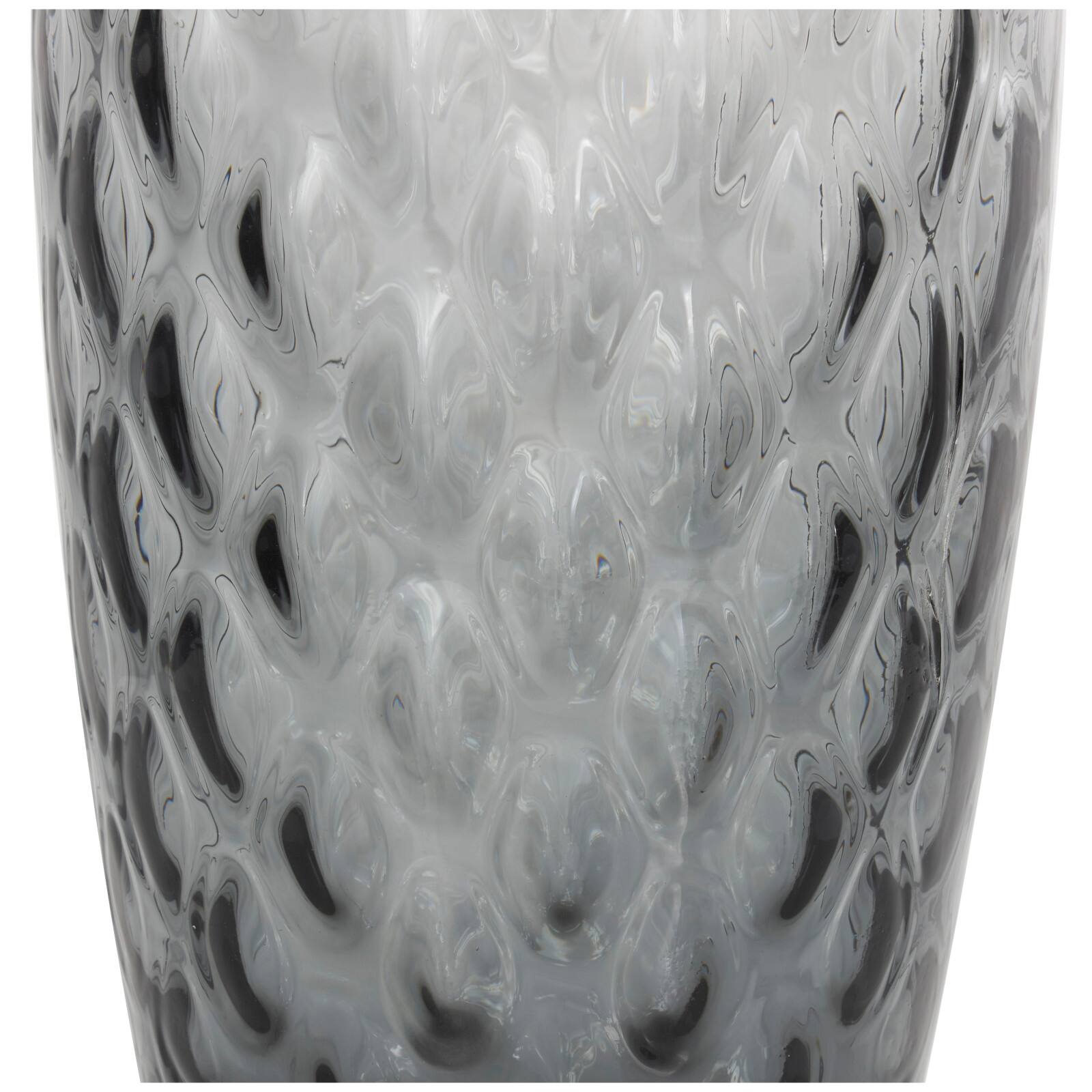 21&#x22; Black Ombre Handmade Glass Vase