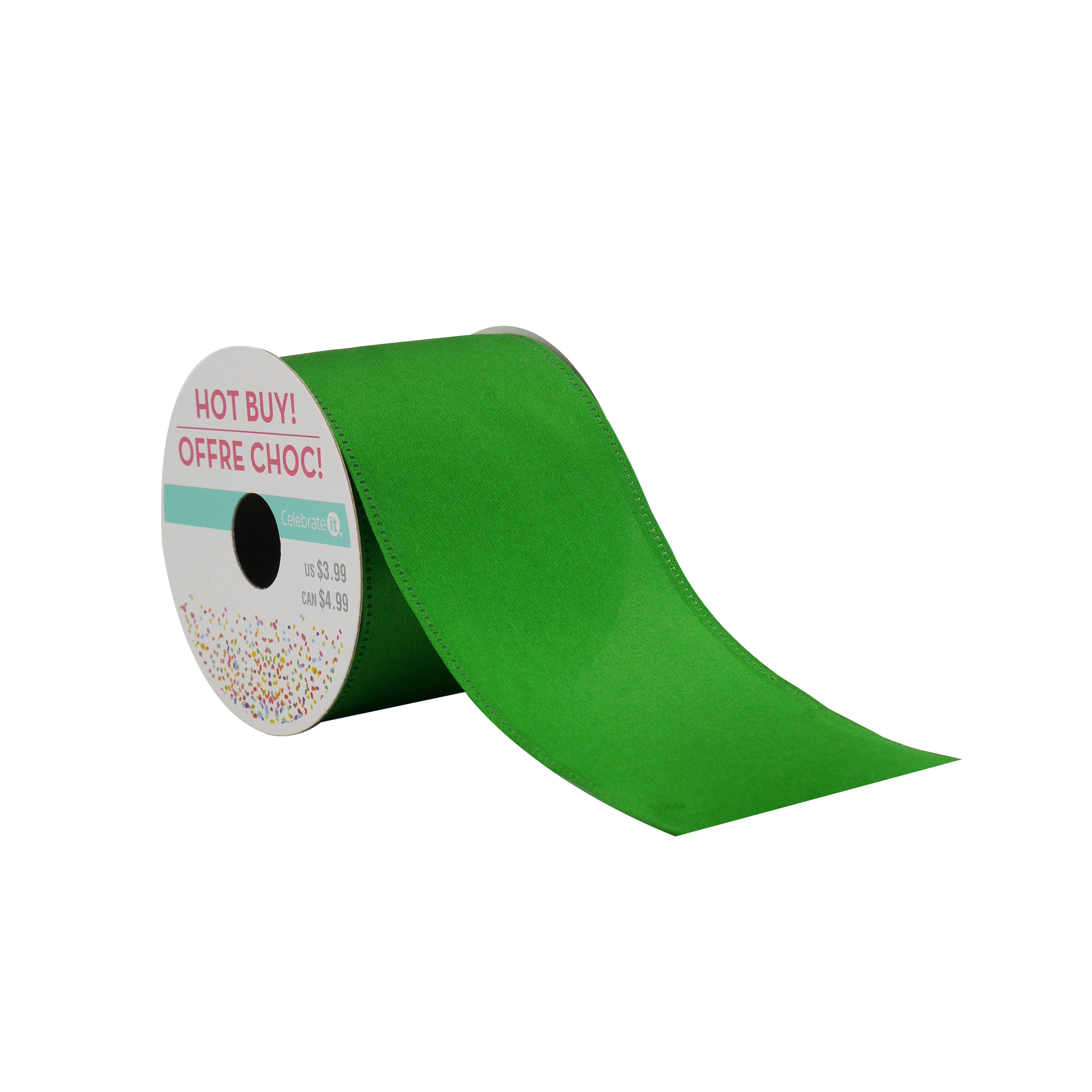 2.5&#x22; x 3yd. Wired Satin Ribbon by Celebrate It&#xAE; Hot Buy!