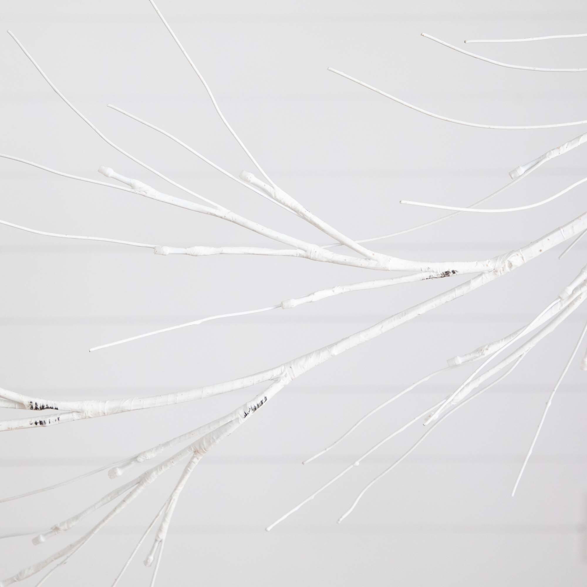 6ft. Artificial White Birch Warm White LED Pre-Lit Garland