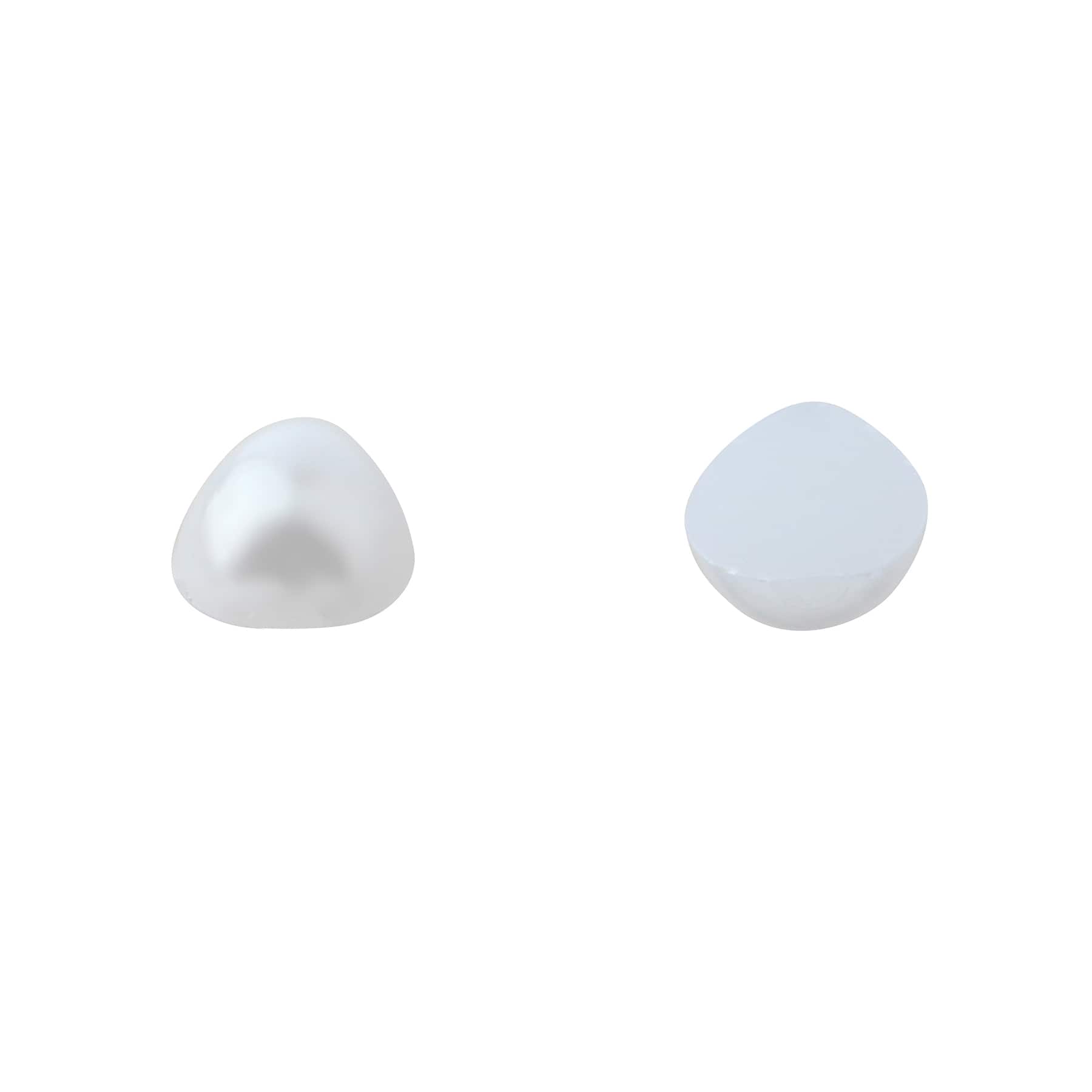 8mm White Plastic Flatback Pearl Teardrops, 300ct. by Bead Landing&#x2122;