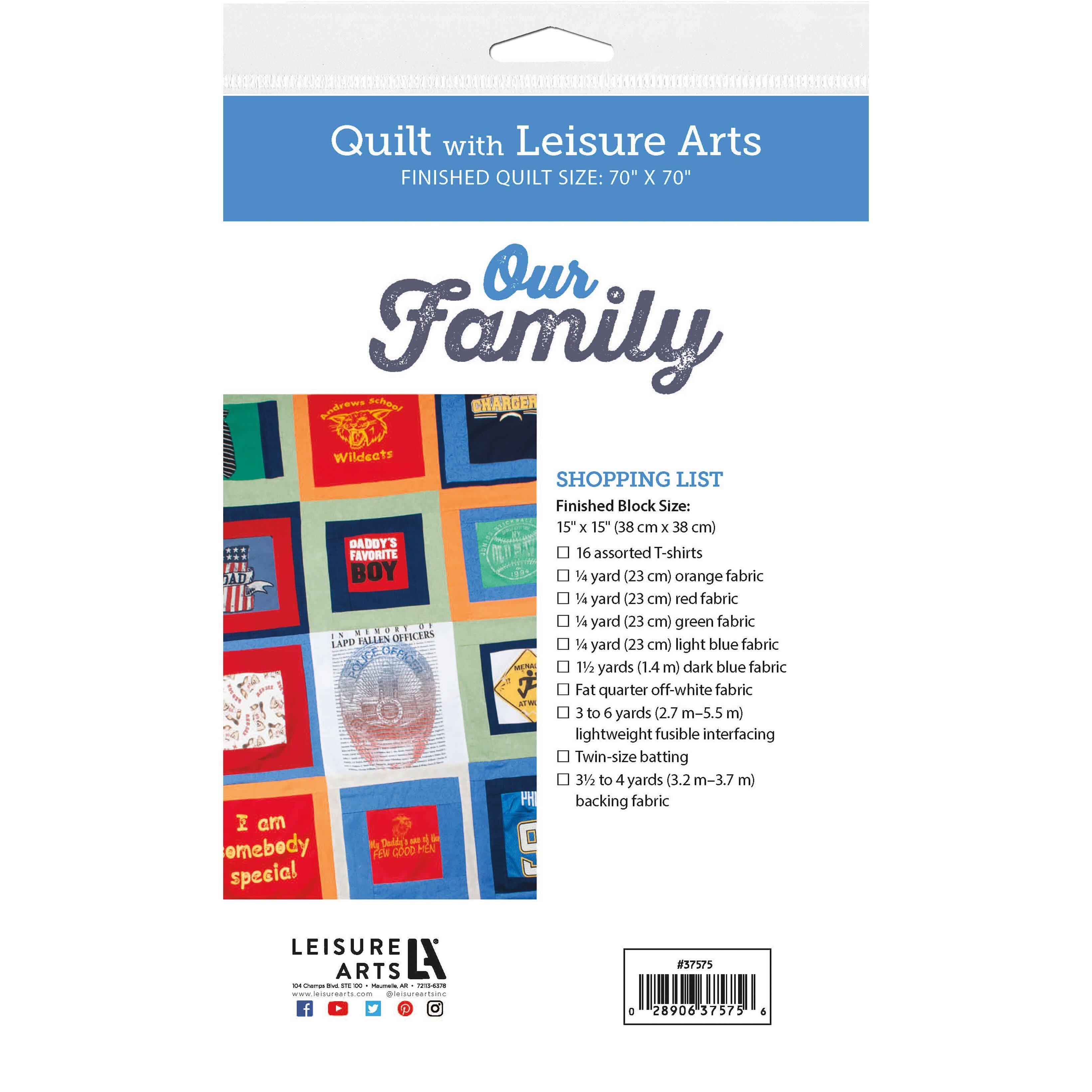 Leisure Arts® Our Family Quilt Pattern