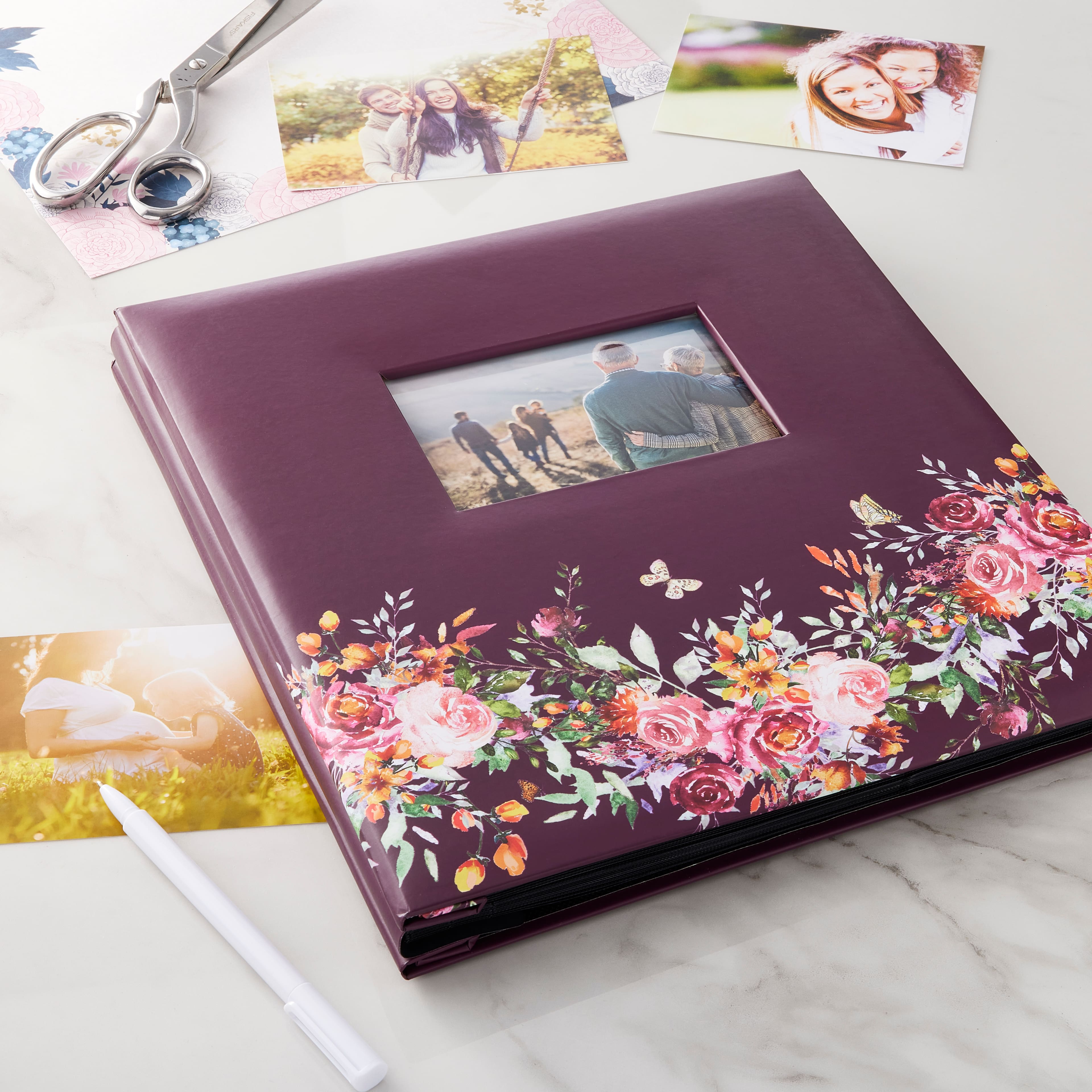 Purple Floral Photo Album by Recollections&#xAE;