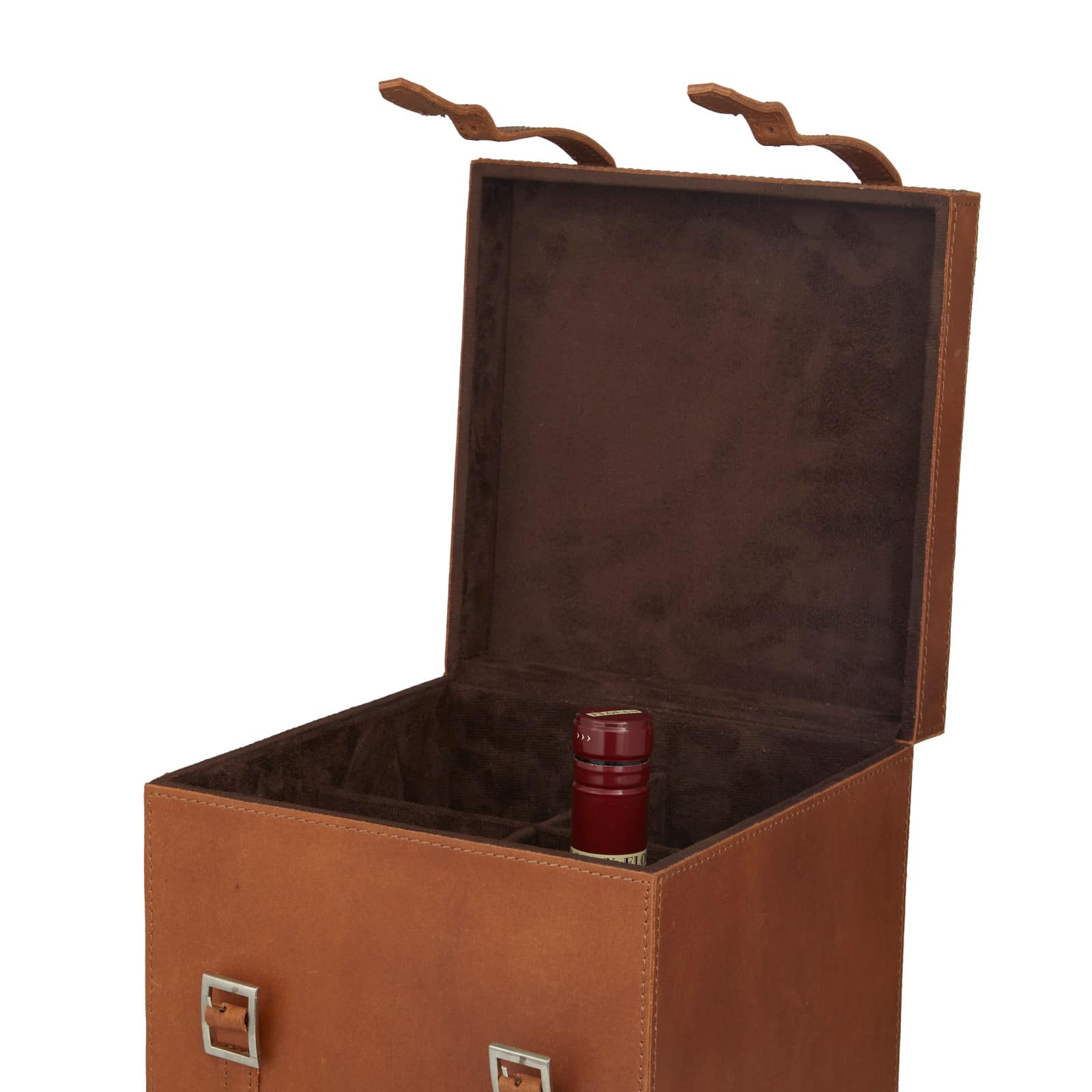 Tan Modern Wine Holder, 9&#x22; x 10&#x22; x 16&#x22;