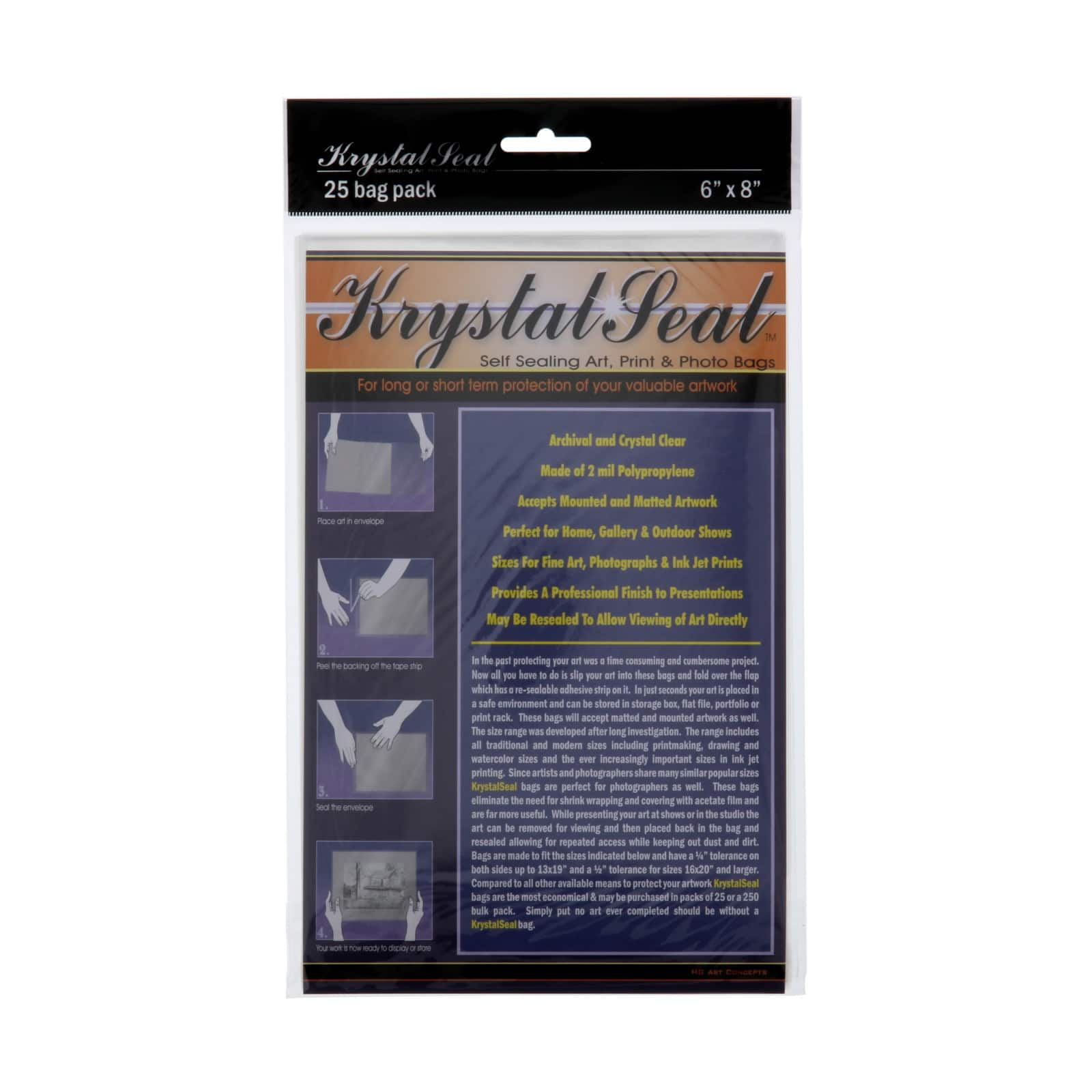 Krystal Seal® Self Sealing Bags