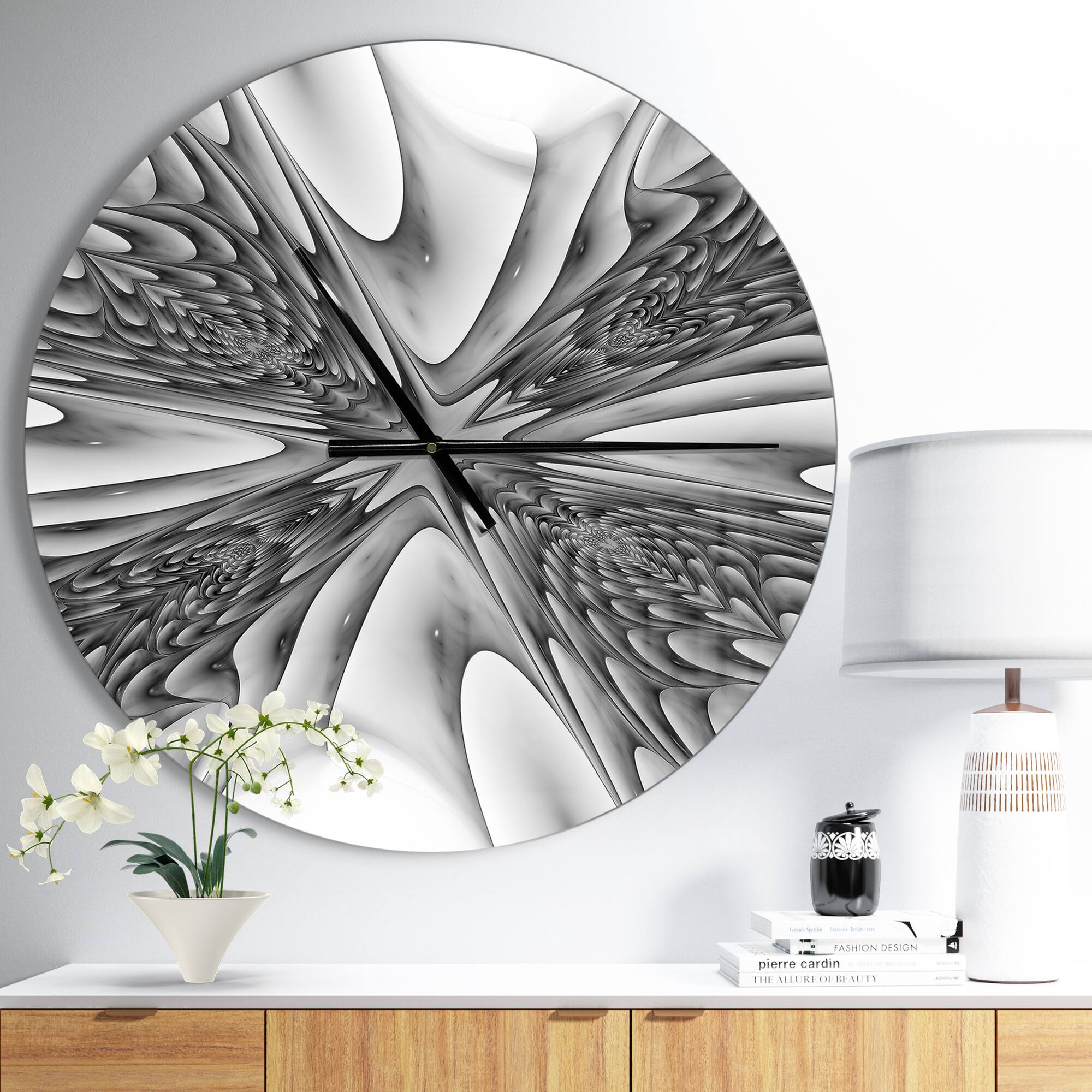 Designart Fractal 3D Magical Depth Wall Clock