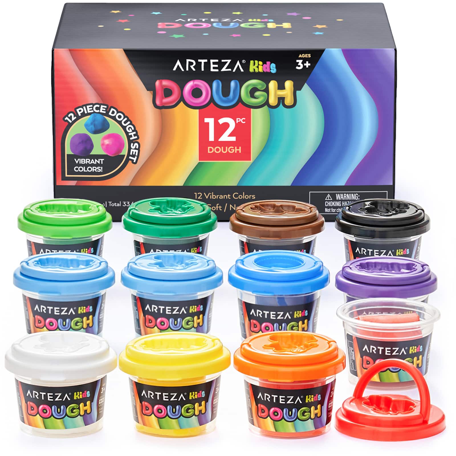 Arteza&#xAE; Kids 12 Piece Vibrant Colors Dough Set