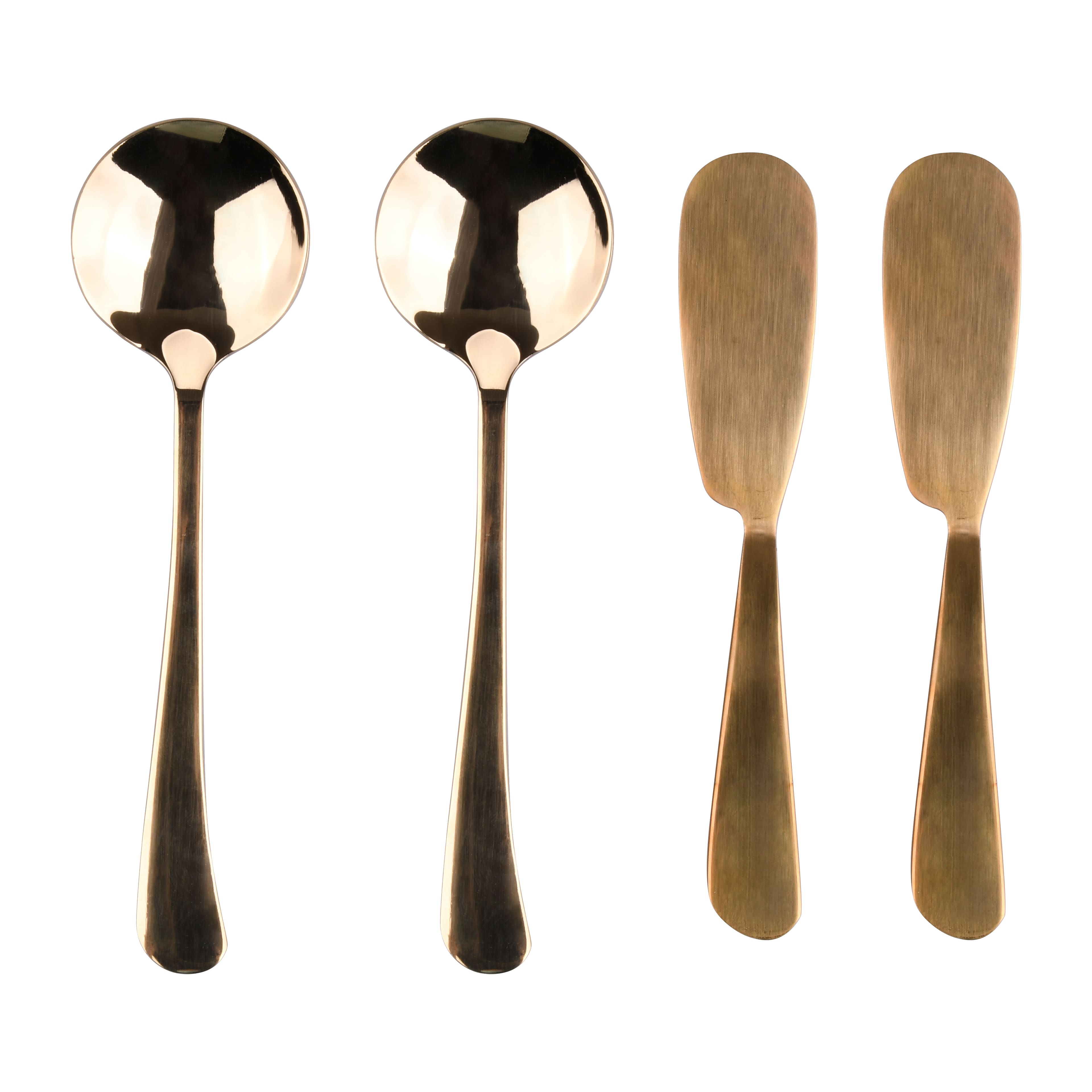 Mini Gold Spoon &#x26; Spreader Set by Makery&#x2122;