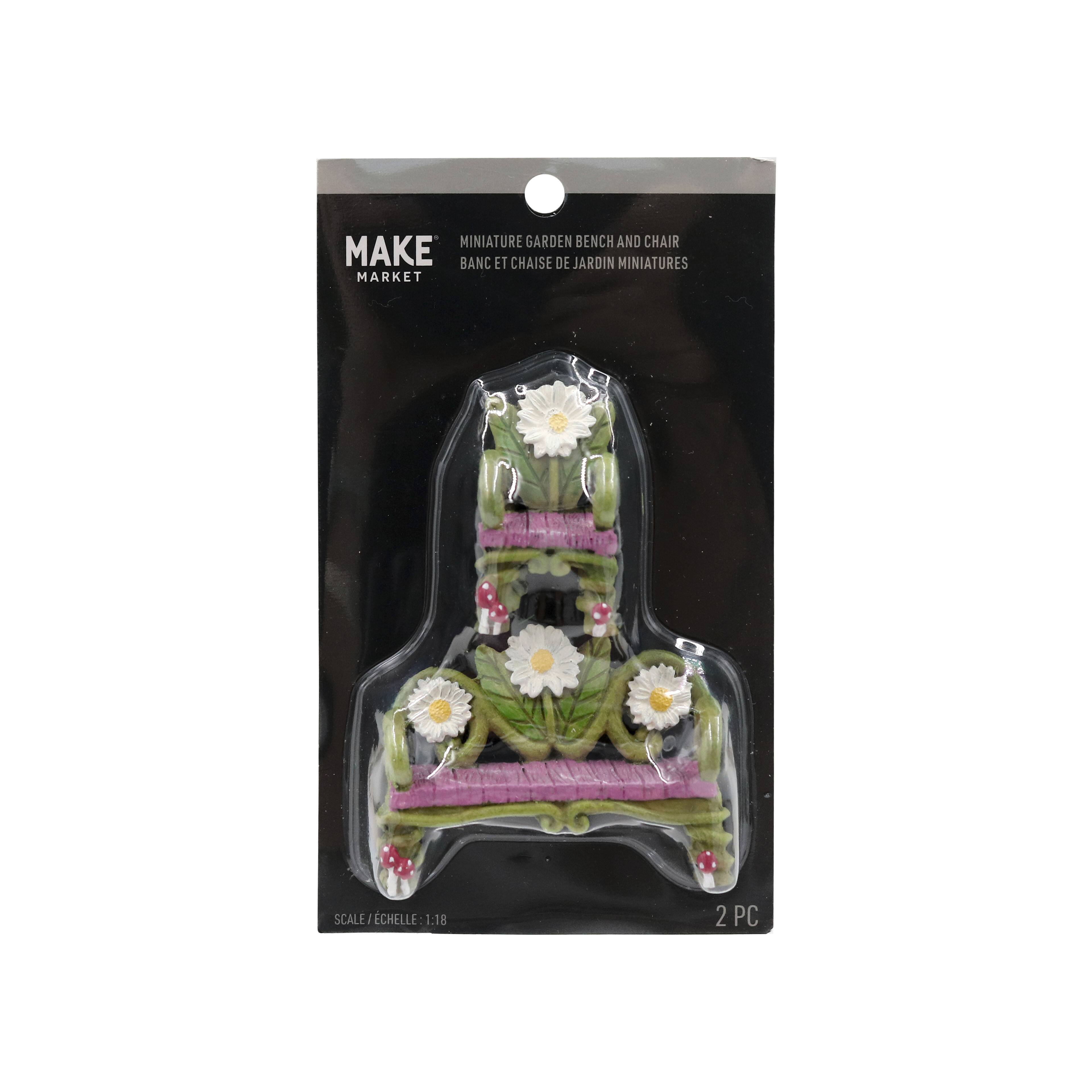Mini Garden Bench &#x26; Chair by Make Market&#xAE;