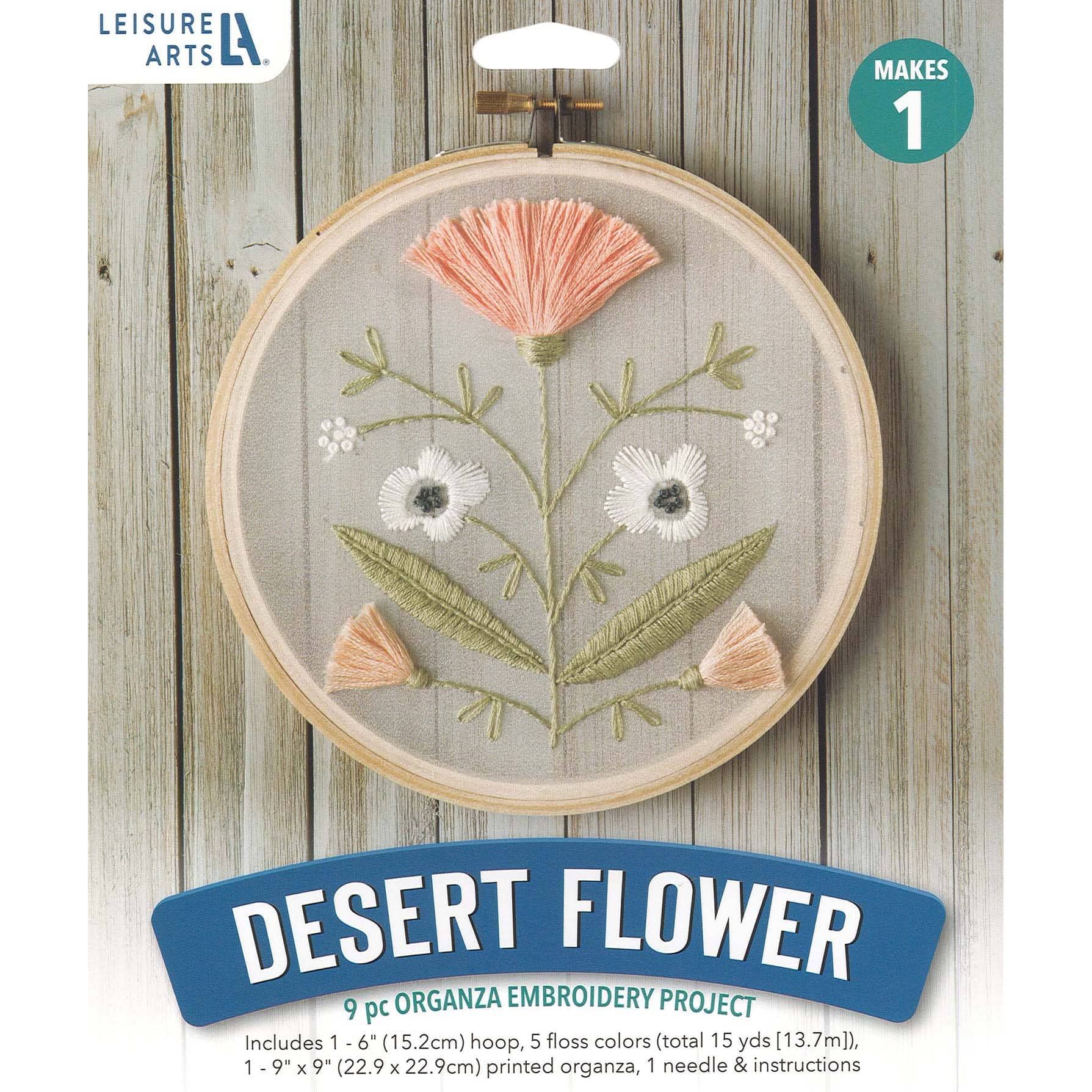 Leisure Arts® 6 Desert Flower Embroidery Kit