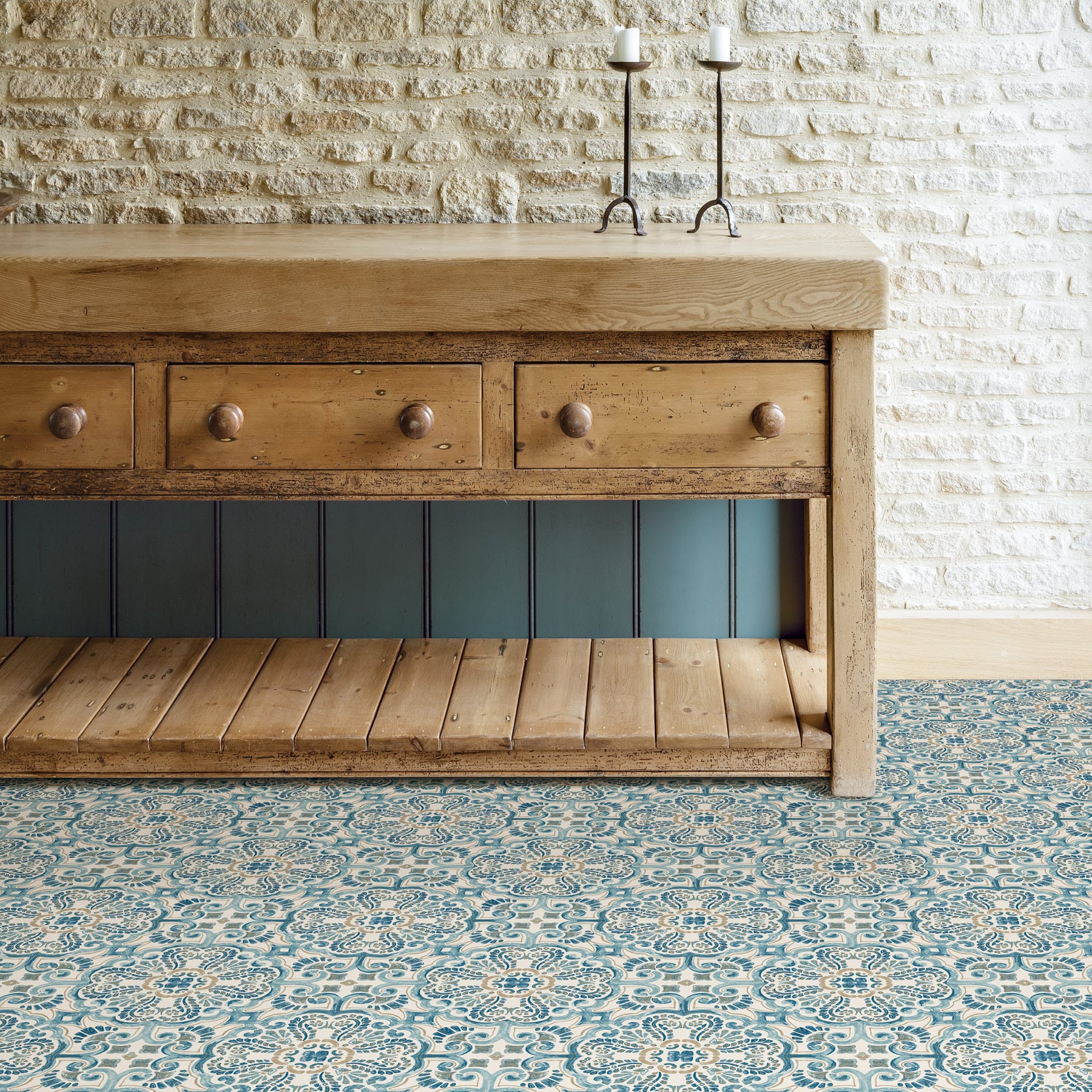 FloorPops Fontaine Peel &#x26; Stick Floor Tiles