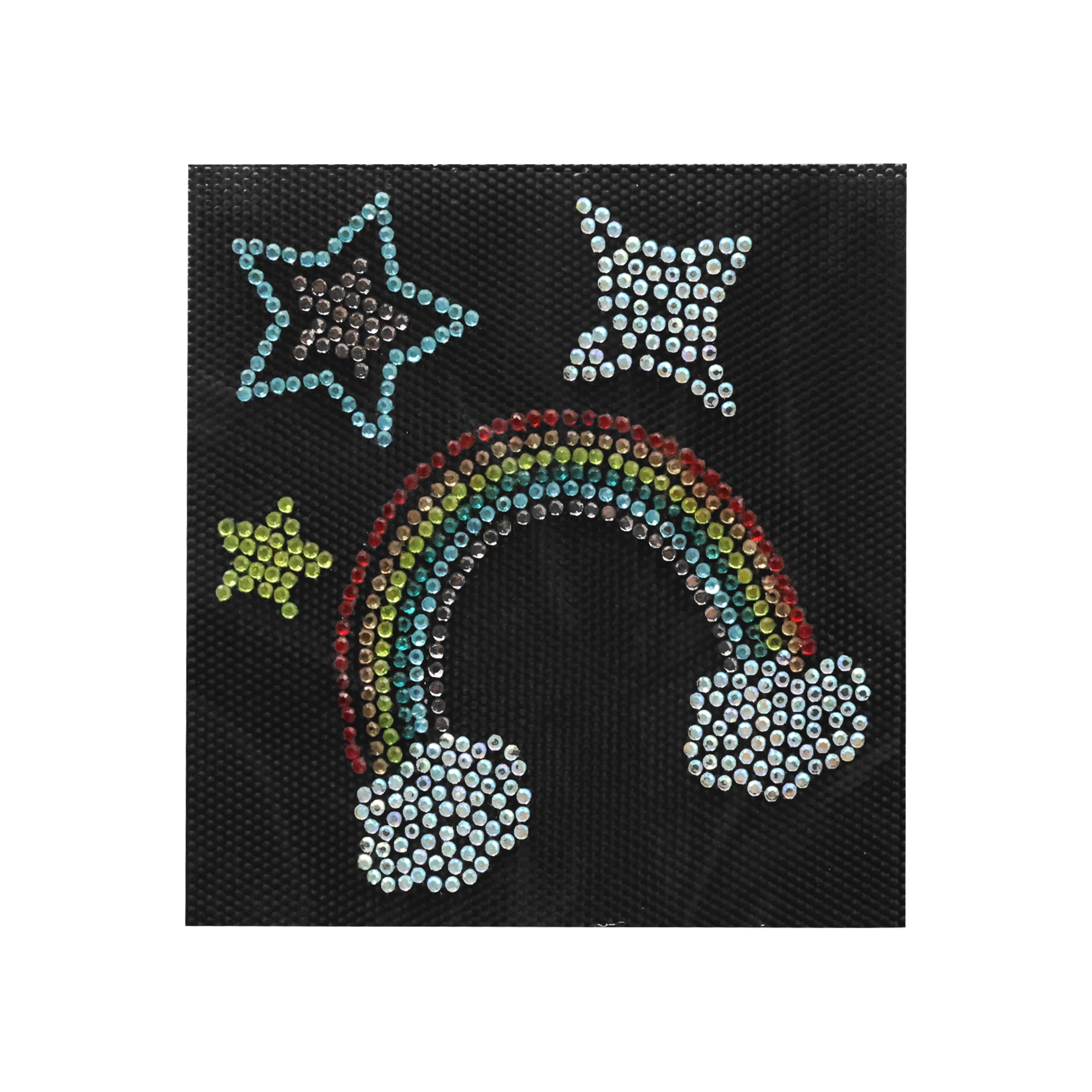 Rhinestone Rainbow Iron On Patch Set by Make Market&#xAE;