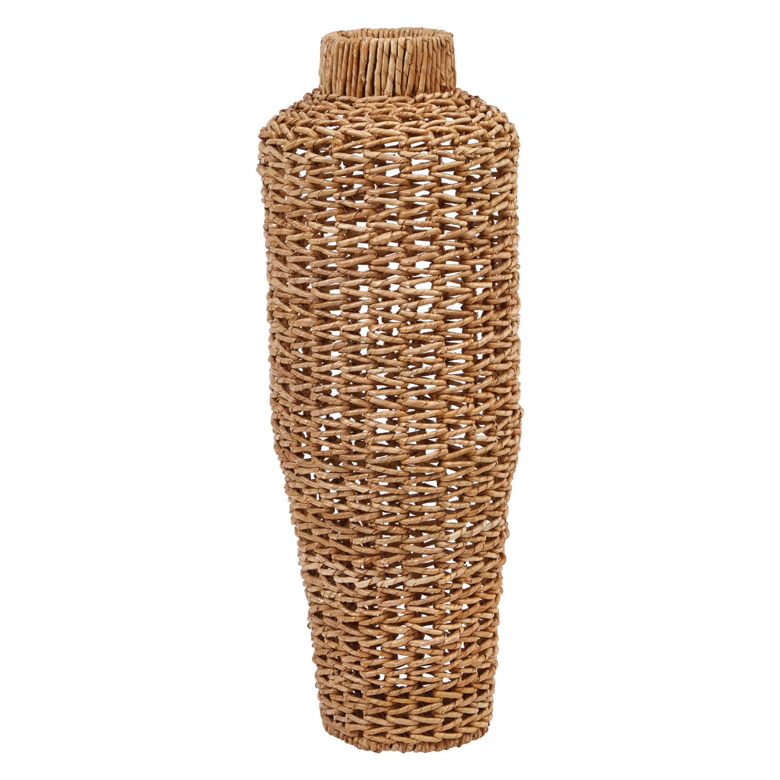 Hello Honey® 30" Handwoven Water Hyacinth & Rattan Floor Vase