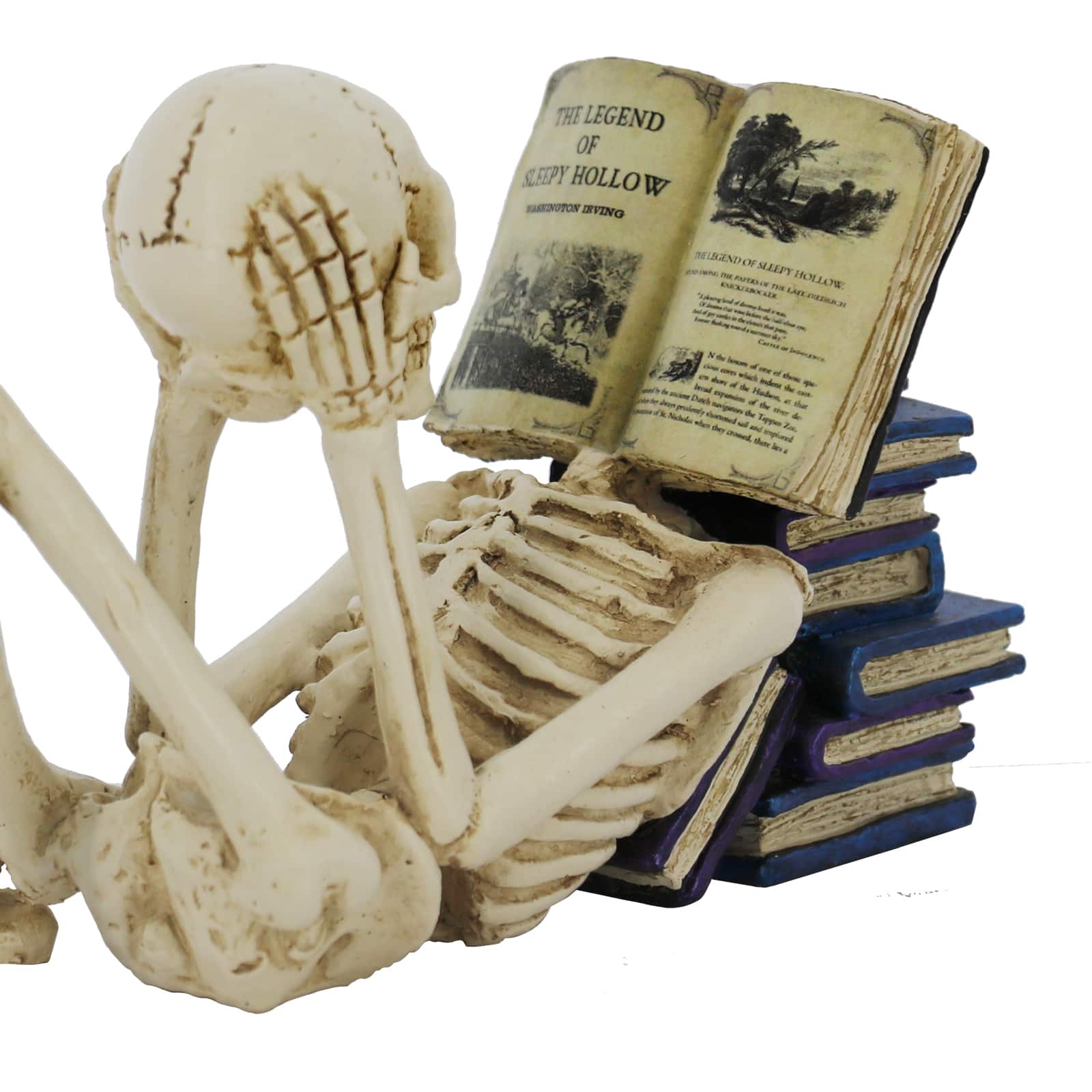 7.5&#x22; Reading Skeleton Holding Head Tabletop Figurine by Ashland&#xAE;
