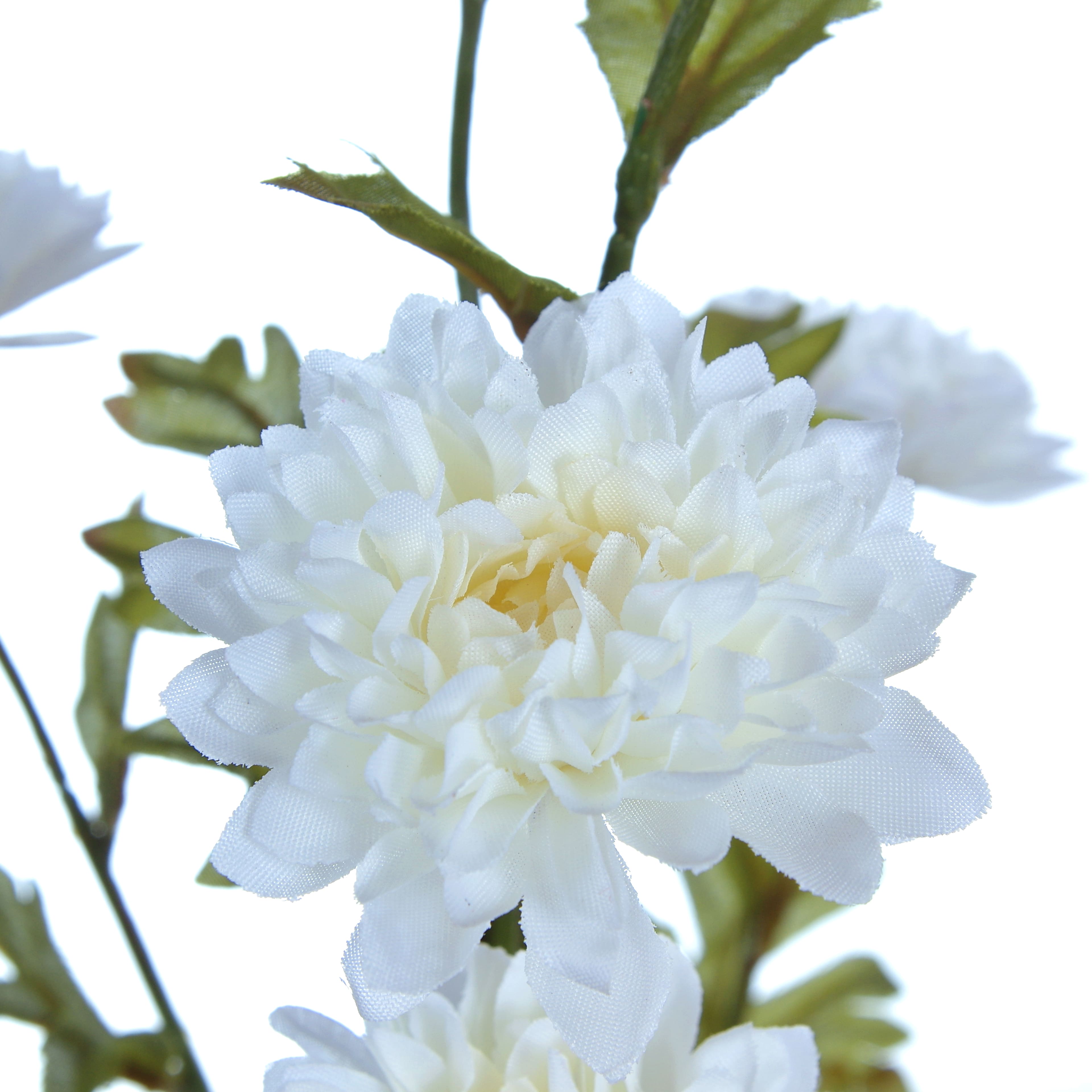 27&#x22; White Mini Mum Stem by Ashland&#xAE;