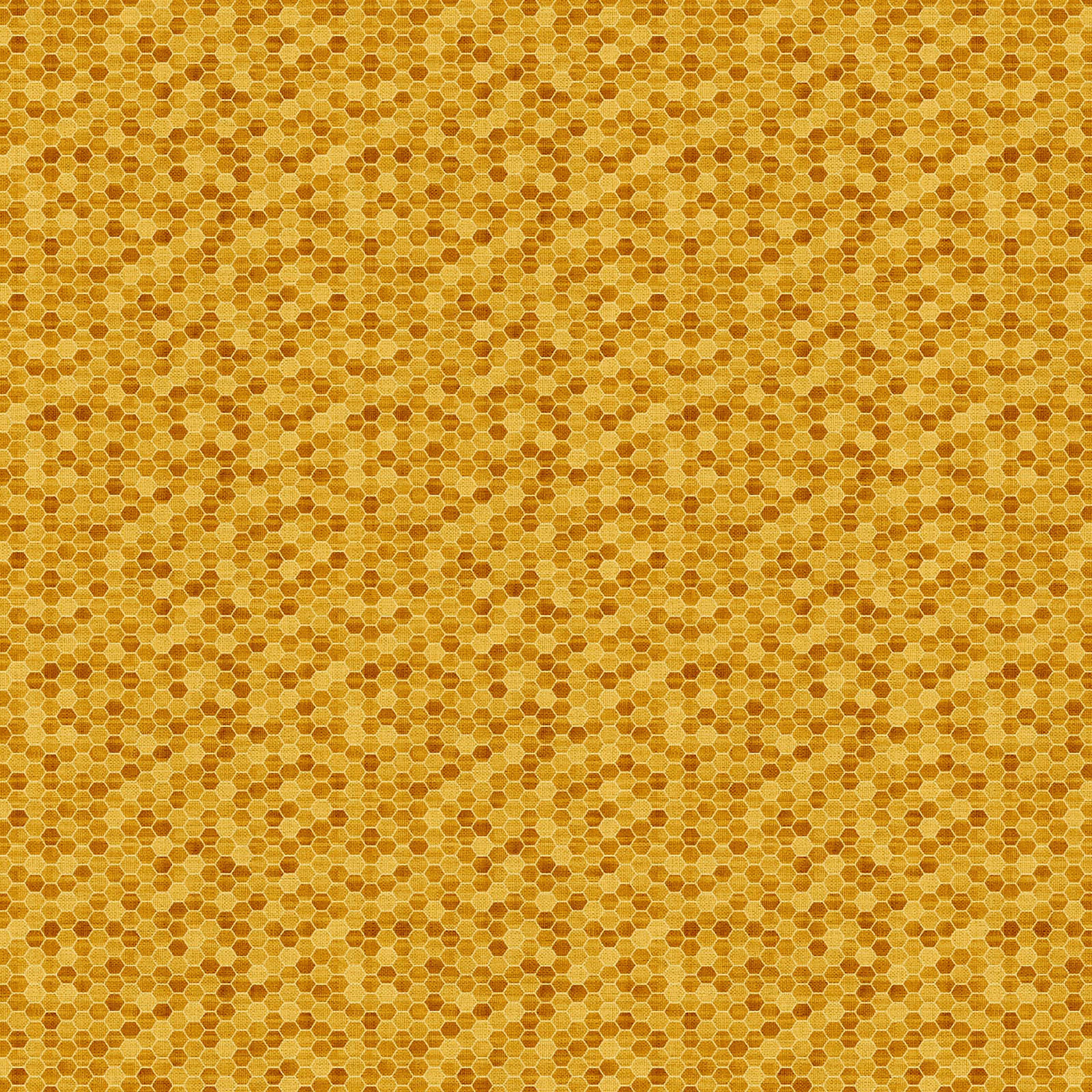 Fabric Editions Yellow Honeycomb Cotton Fabric