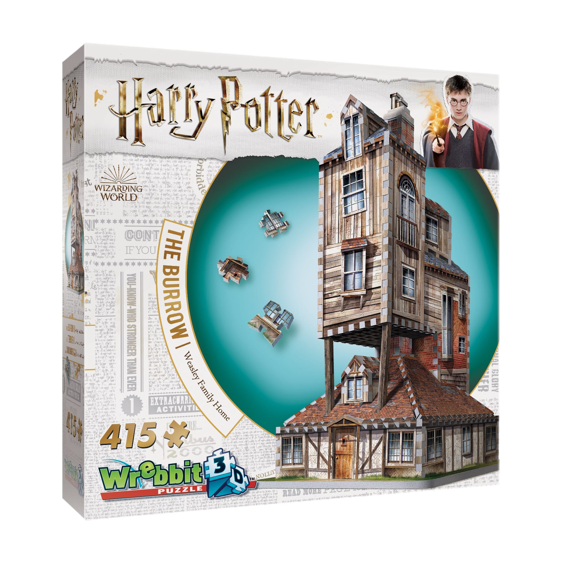 Harry Potter&#x2122; The Burrow Weasley Family Home 415 Piece 3D Puzzle