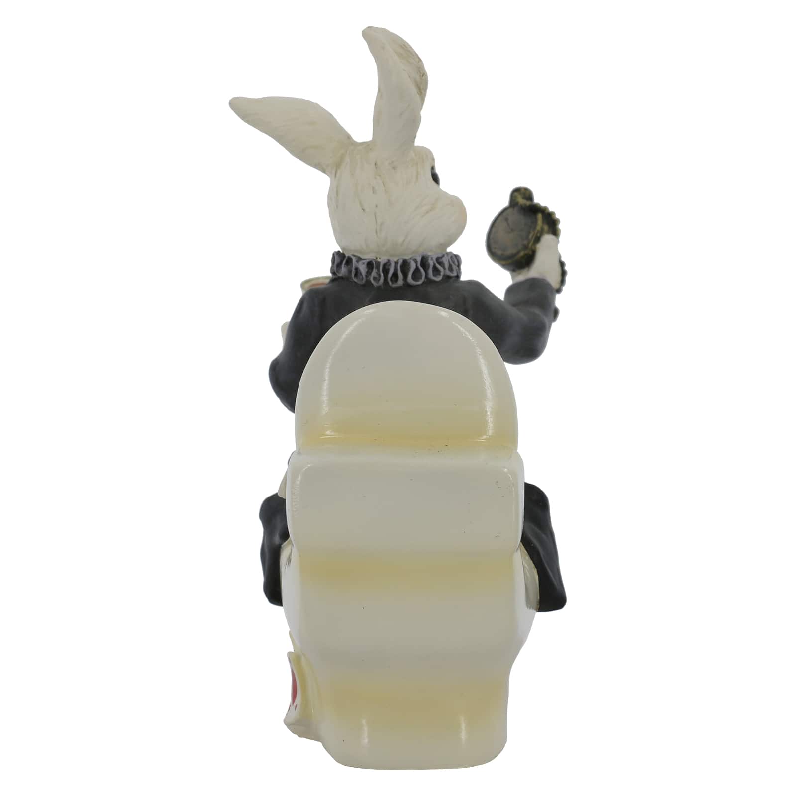 7.25&#x22; White Rabbit on a Toilet Tabletop D&#xE9;cor by Ashland&#xAE;