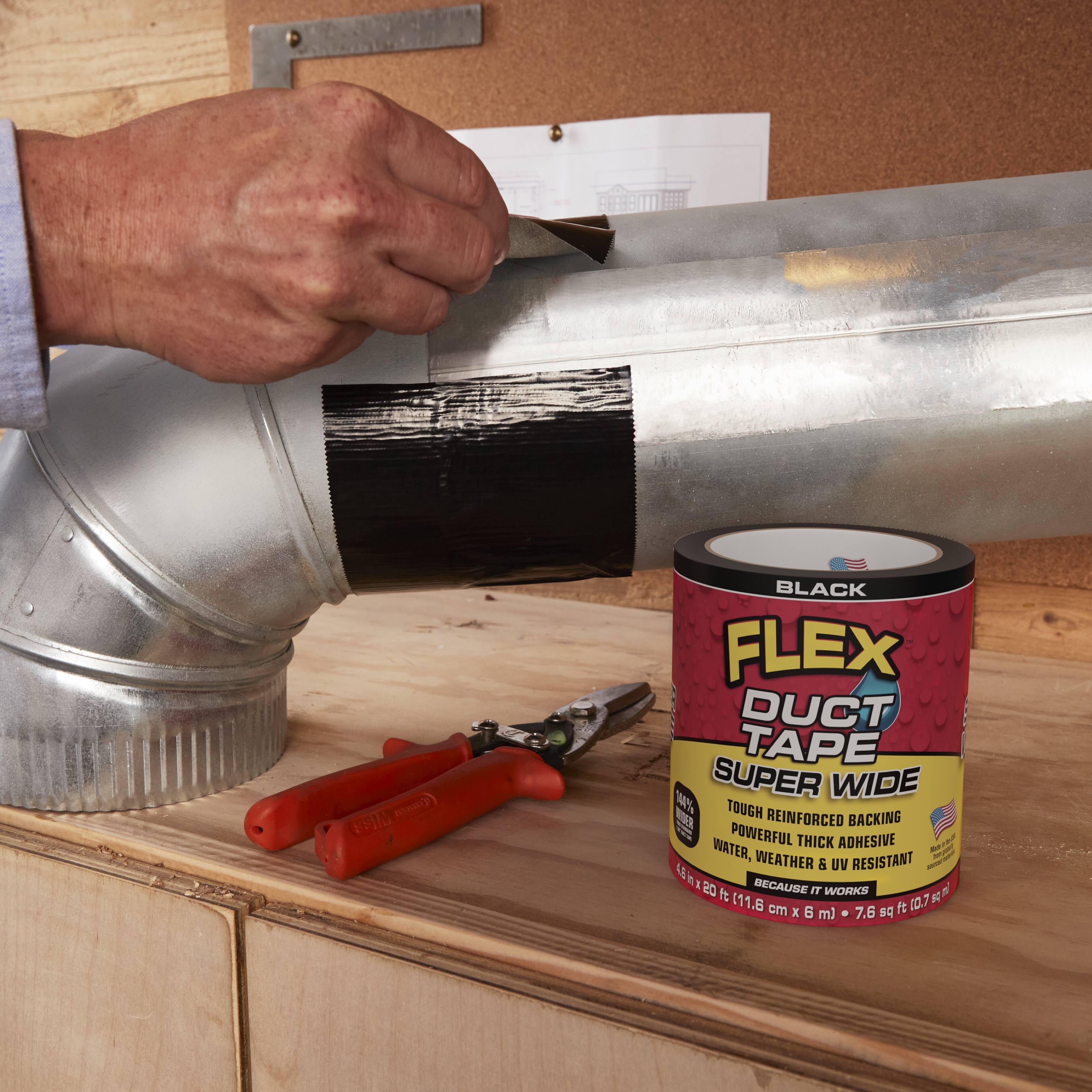 Flex Seal Super Wide Black Duct Tape