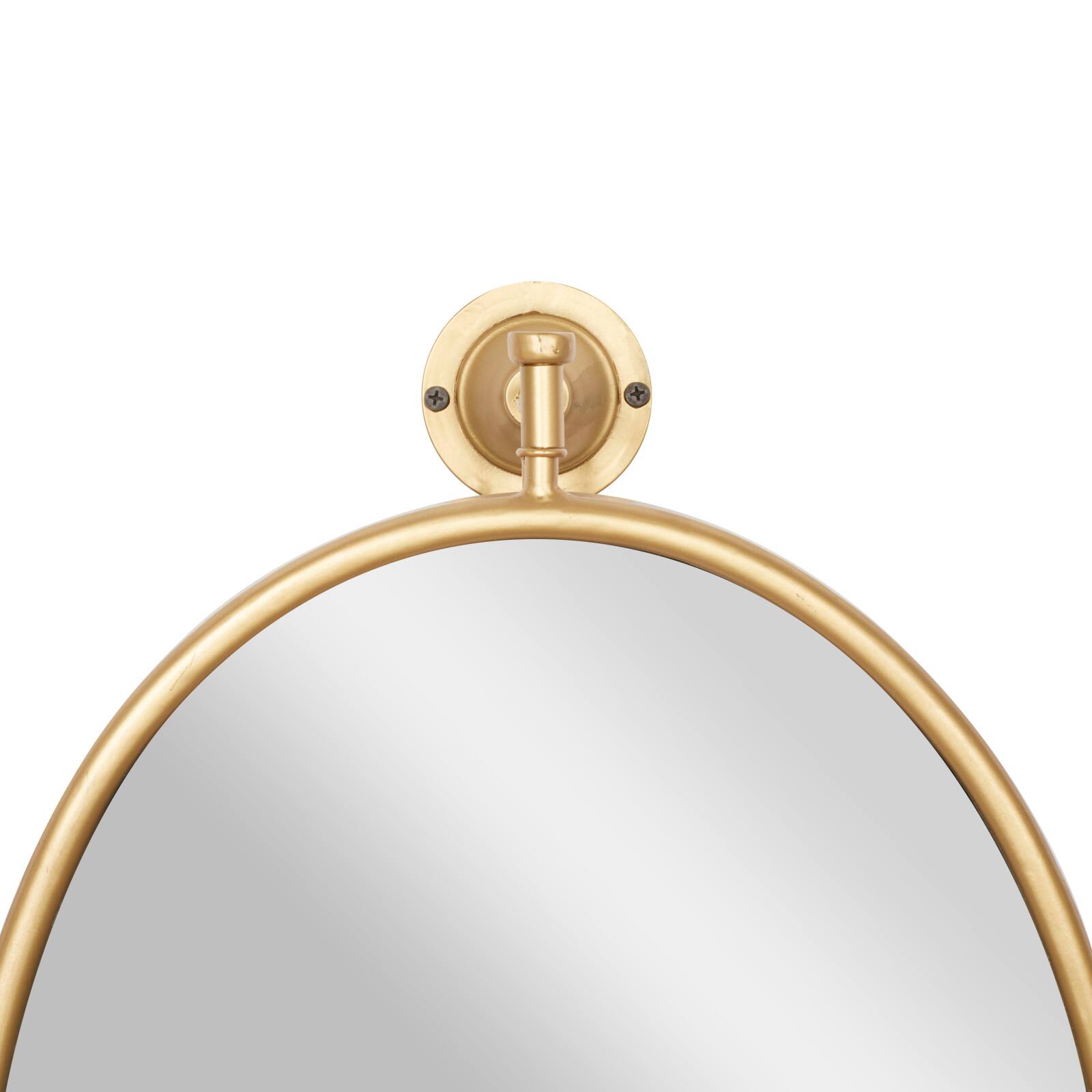29&#x22; Oval Wood Wall Mirror