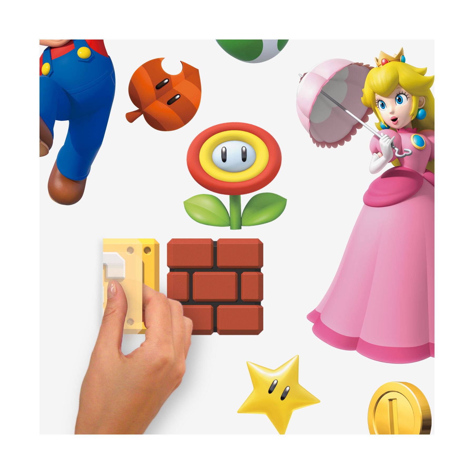 RoomMates Super Mario Brothers Peel &#x26; Stick Wall Decals