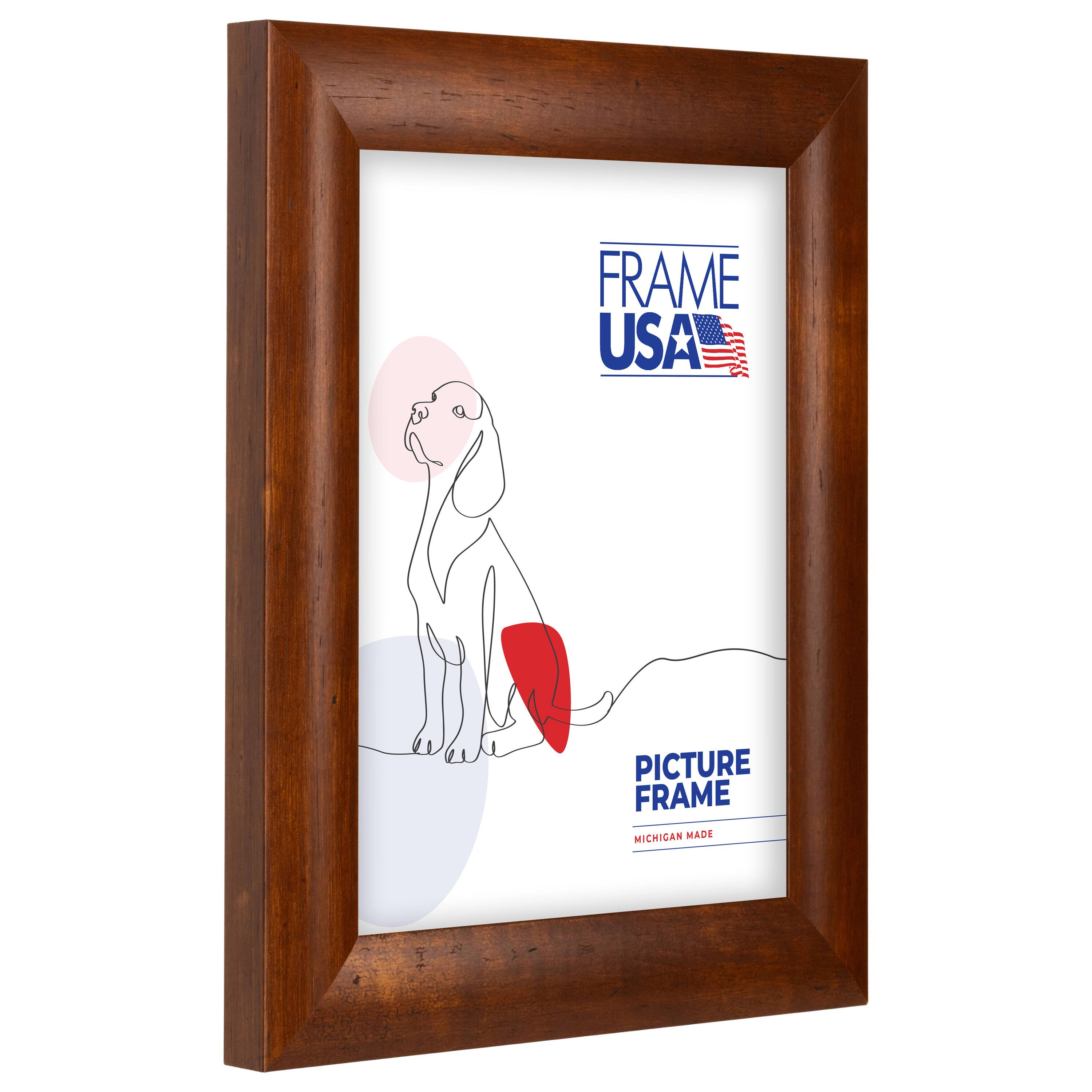 Frame USA Honey Rounded Brown Single Image Picture Frame