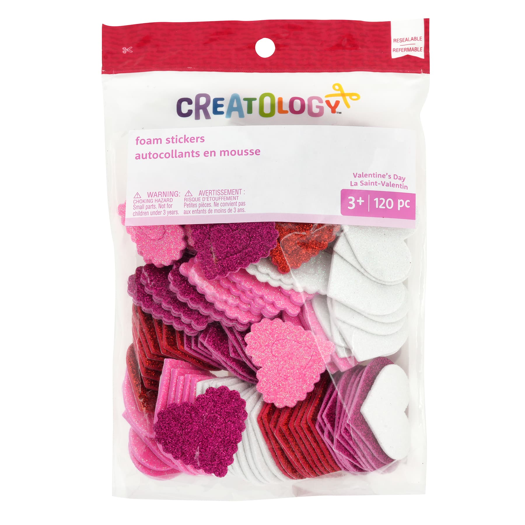 Foam Glitter Heart Stickers by Creatology™, Michaels
