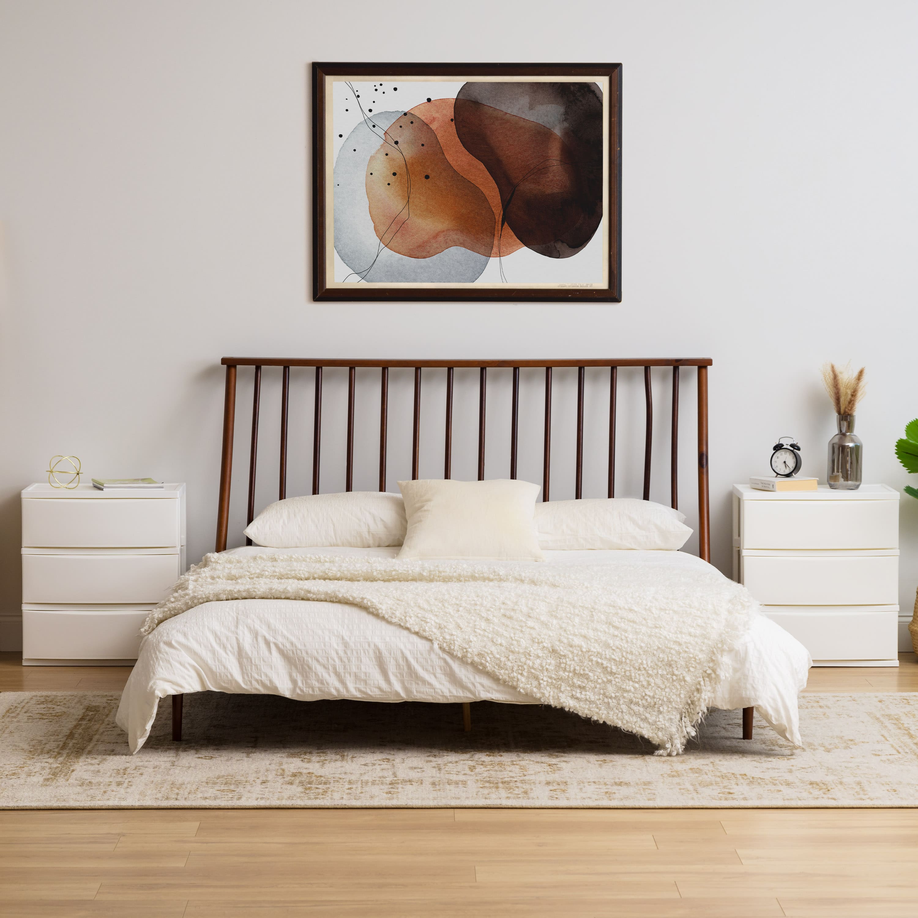 IRIS&#xAE; 29.5qt. White Wide 3-Drawer Stacking Chests, 2ct.