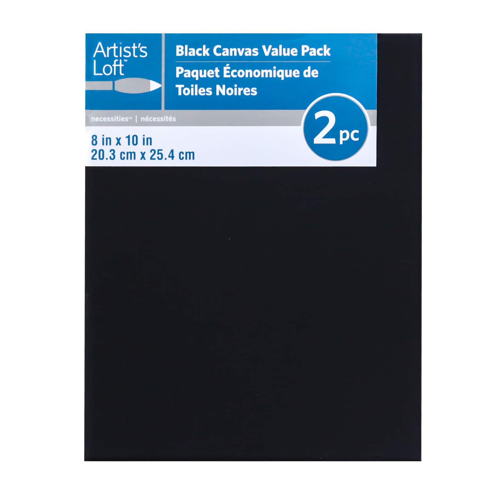 2 Pack Black Canvas Value Pack by Artist's Loft® Necessities™