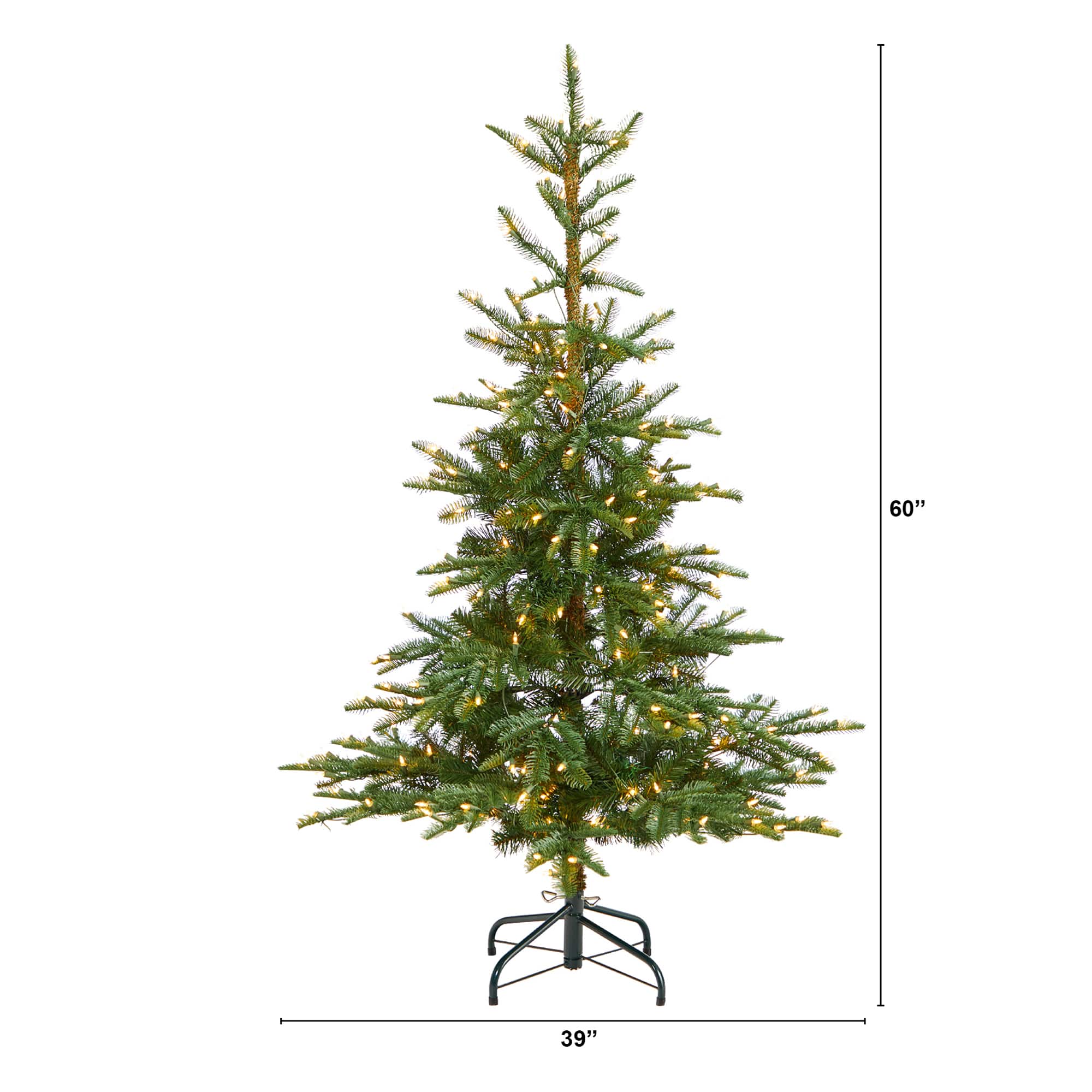 5ft. Pre-Lit Layered Washington Spruce Artificial Christmas Tree, Clear Lights