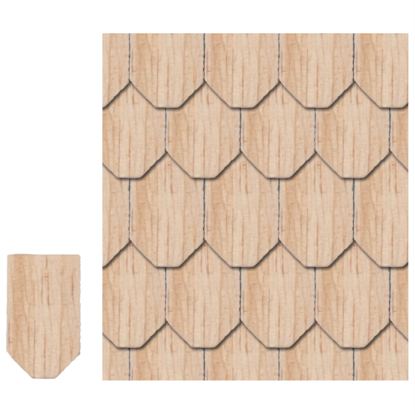 Houseworks&#xAE; Unfinished Octagon Shingles, 1000ct.