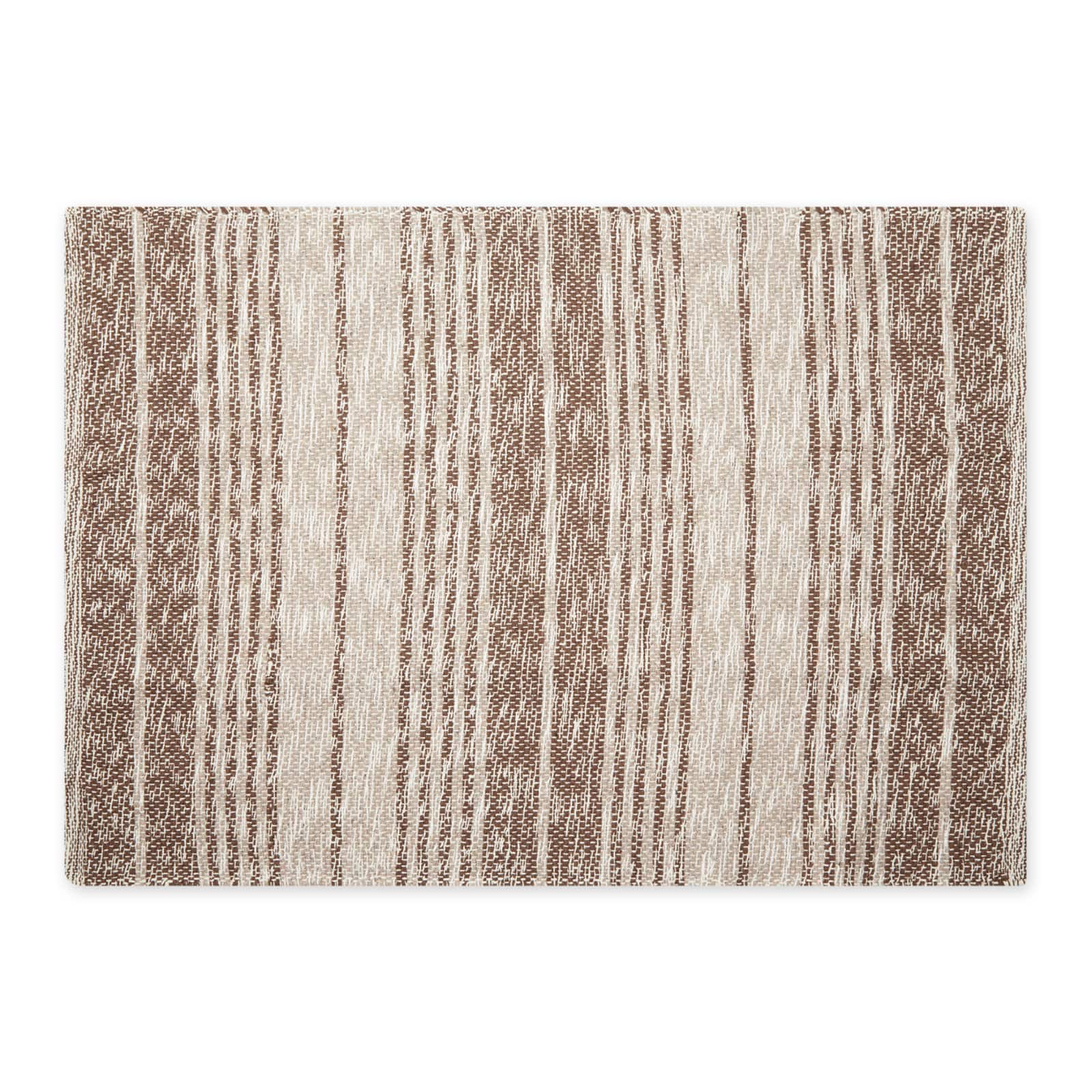 DII® Variegated Stripe Handwoven Recycled Yarn Rug, 2ft. x 3ft.