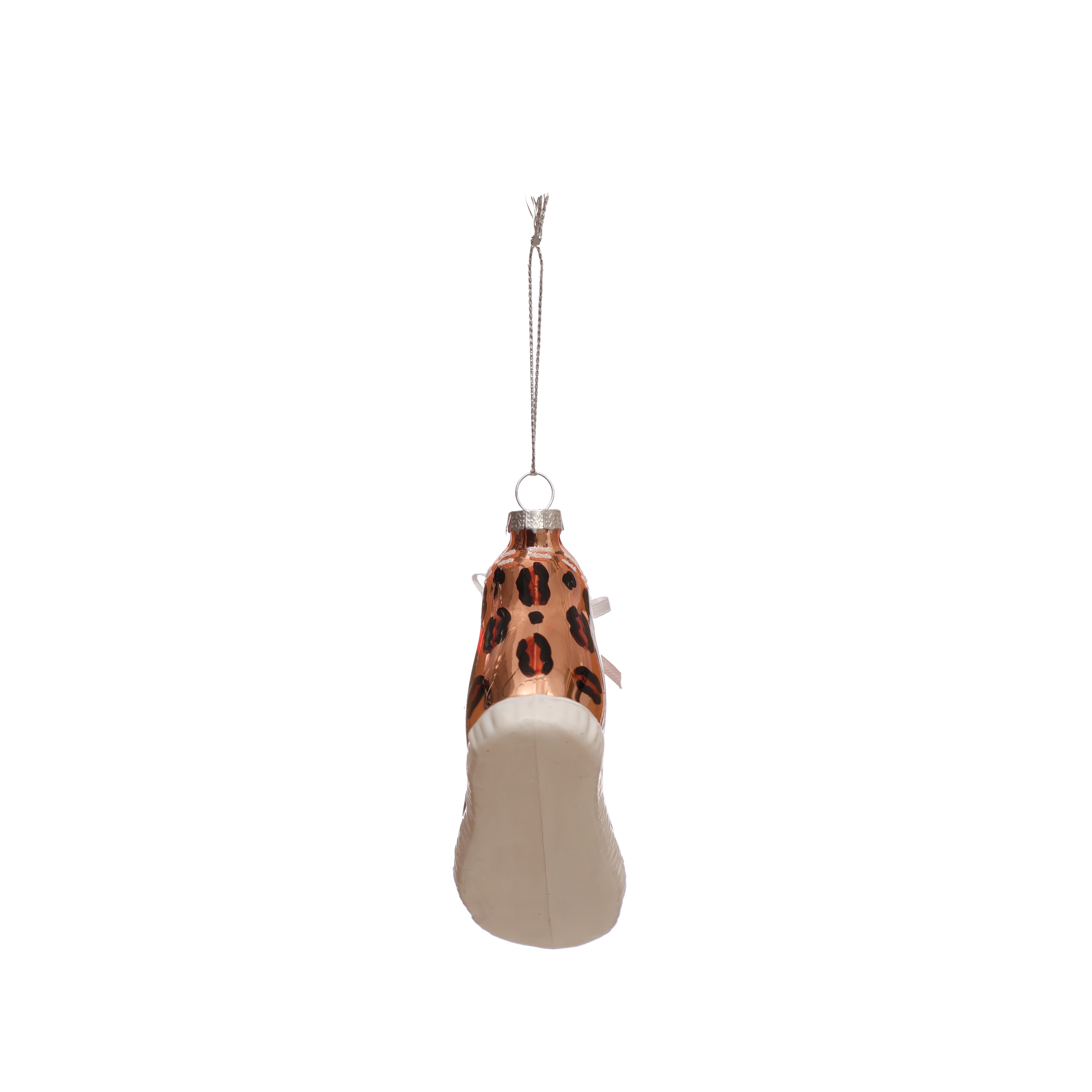 4&#x22; Leopard Spot Shoes Glass Ornament by Ashland&#xAE;