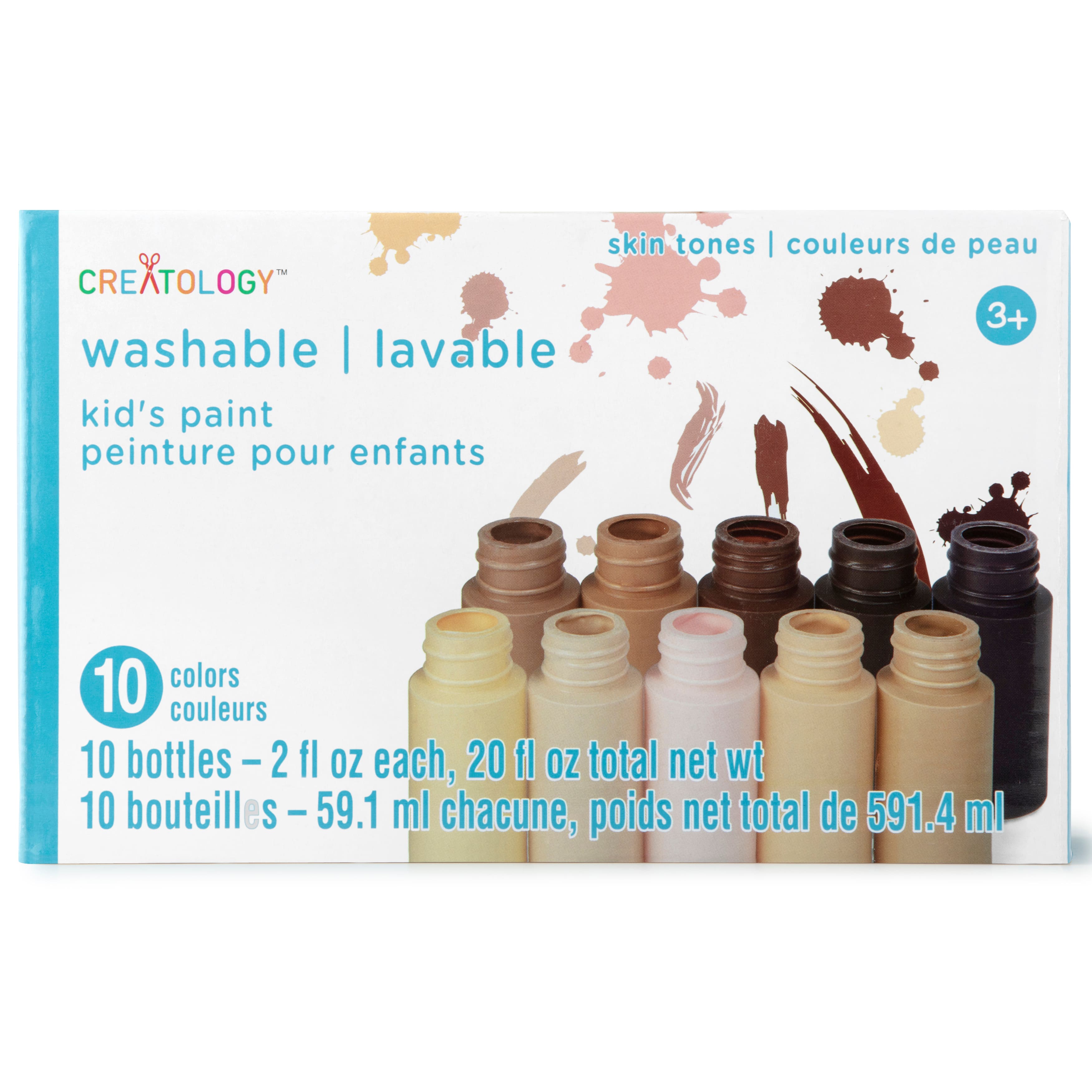 12 Packs: 10 ct. (120 total) Skin Tone Washable Paint Set by Creatology&#xAE;