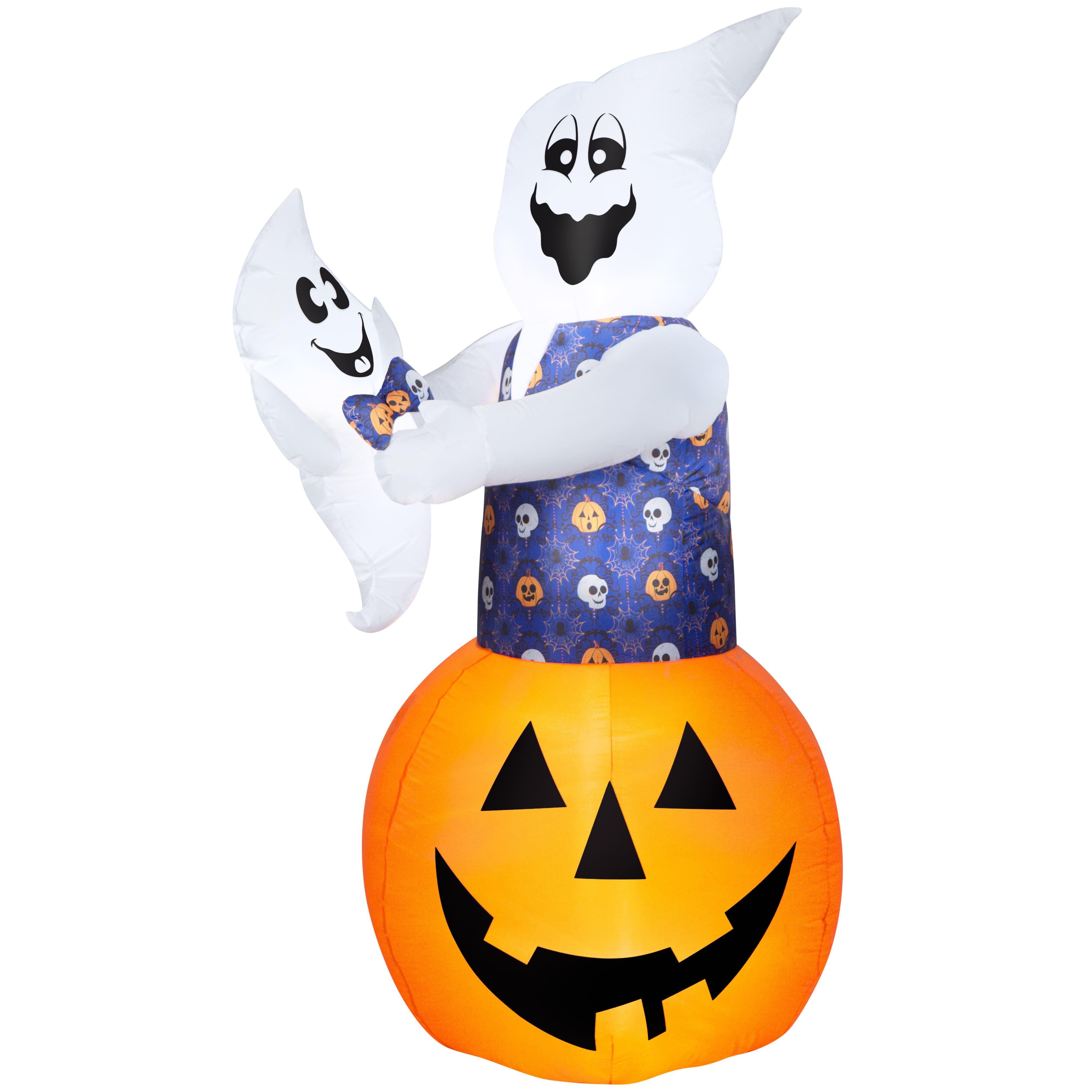 6ft. Airblown&#xAE; Inflatable Halloween Animated Lifting Damask Ghost with Baby