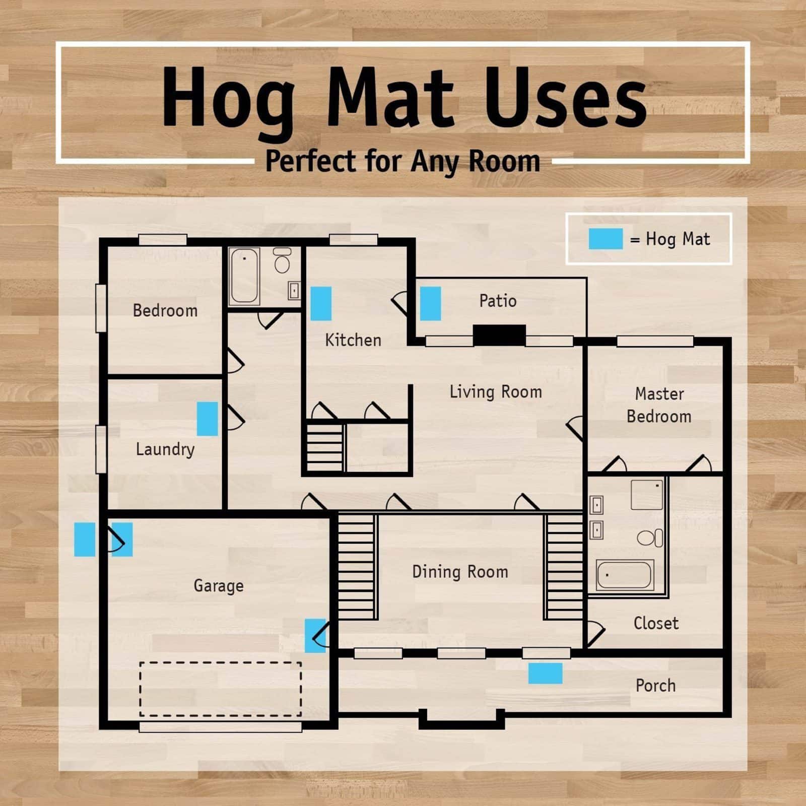 DII® Aztec Design Hog Mat