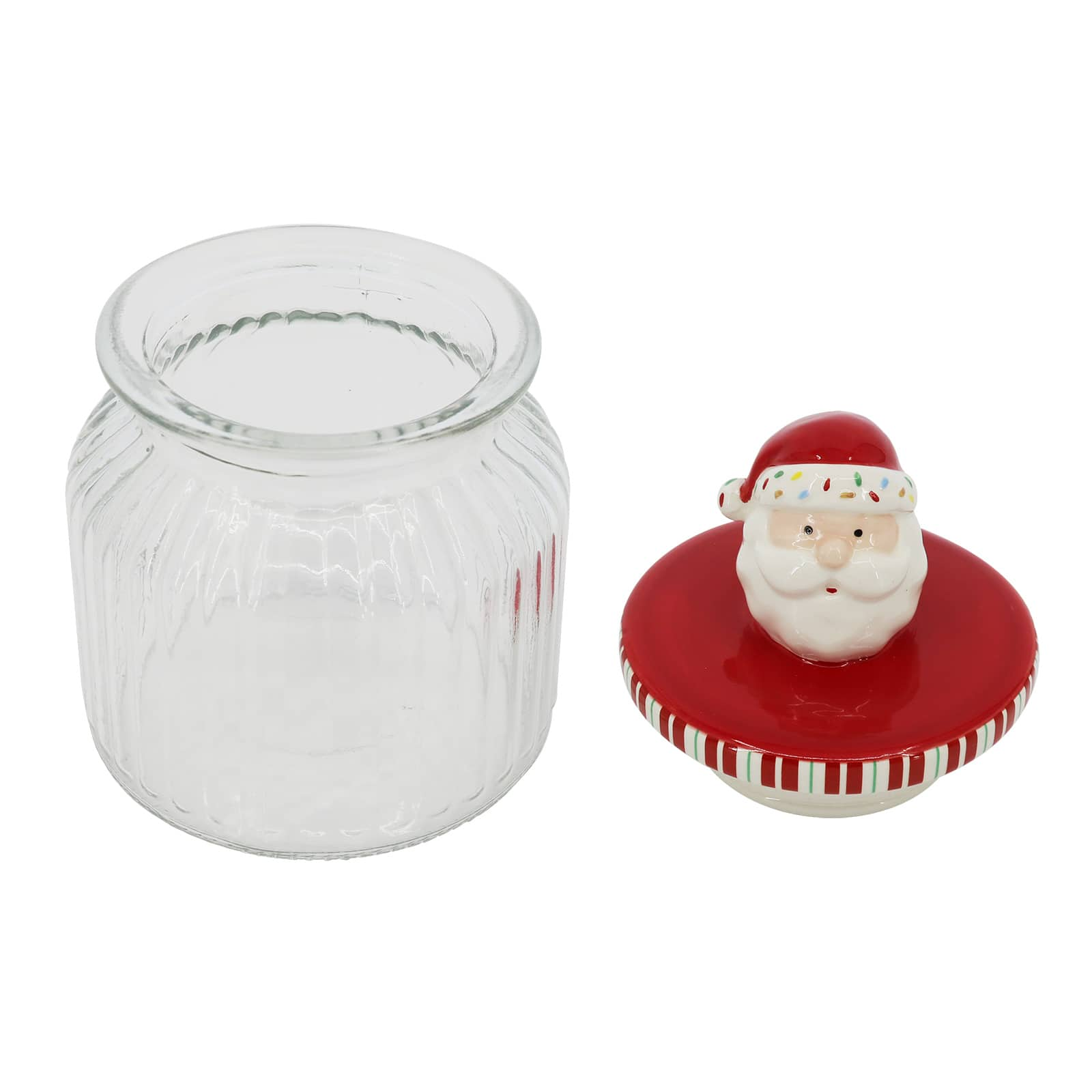 7&#x22; Glass Container with Santa Lid by Ashland&#xAE;