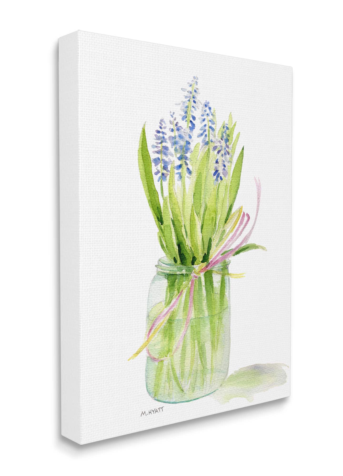 Stupell Industries Blue Hyacinth Flower Arrangement Canvas Wall Art