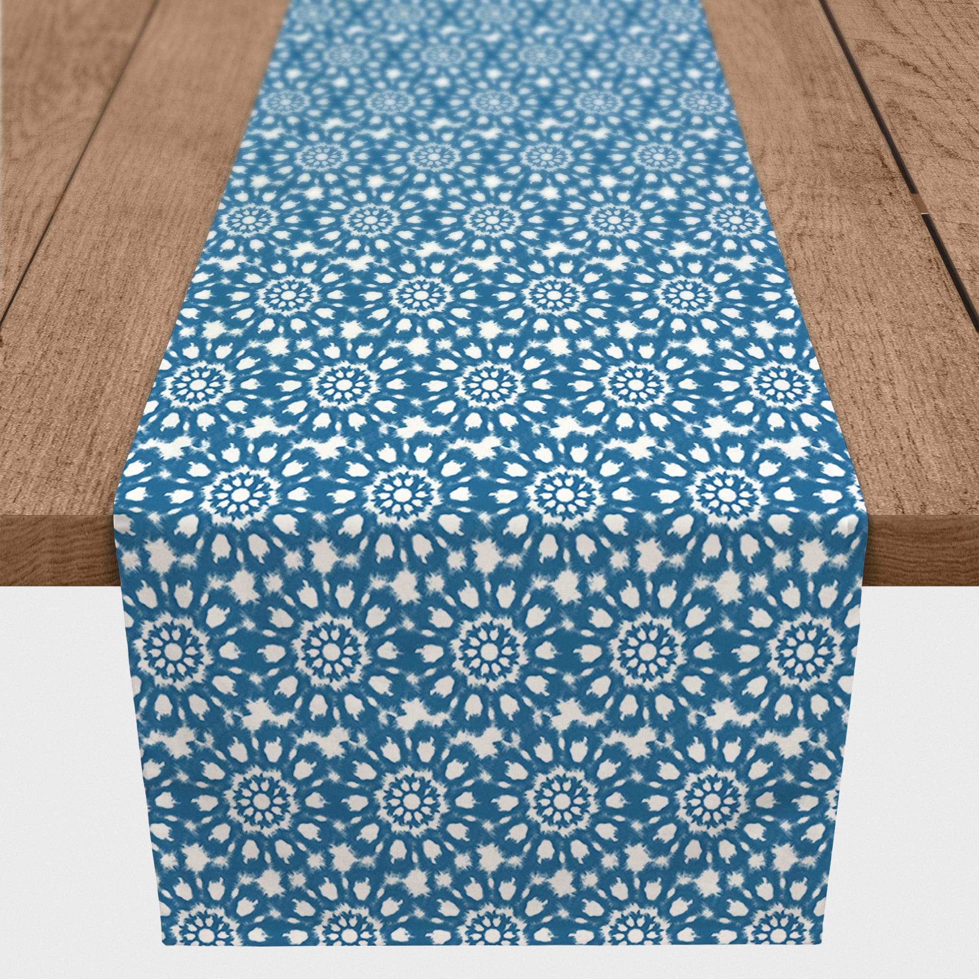 Blue Shibori Table Runner