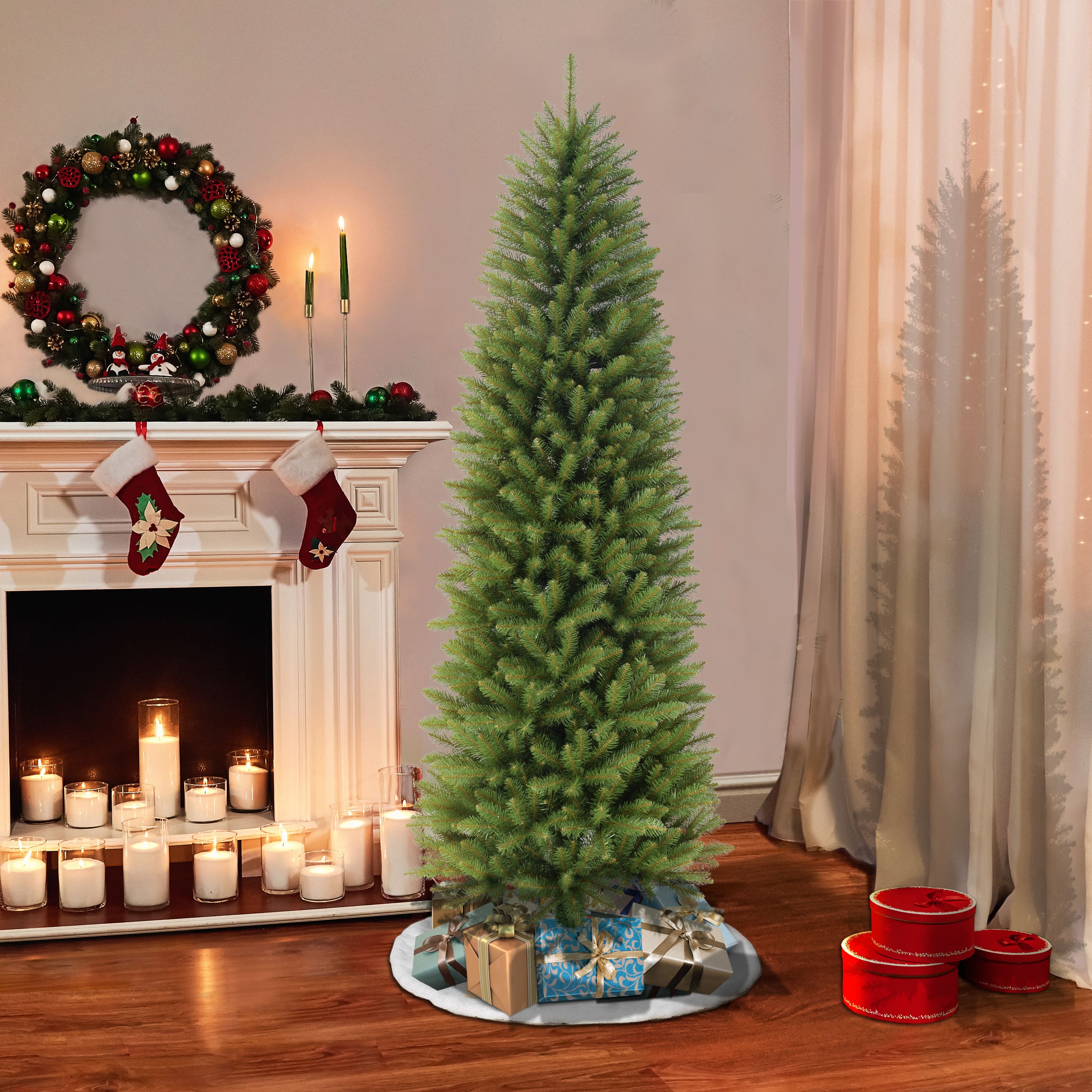 6 Pack: 5ft. Unlit Pencil Fraser Fir Artificial Christmas Tree