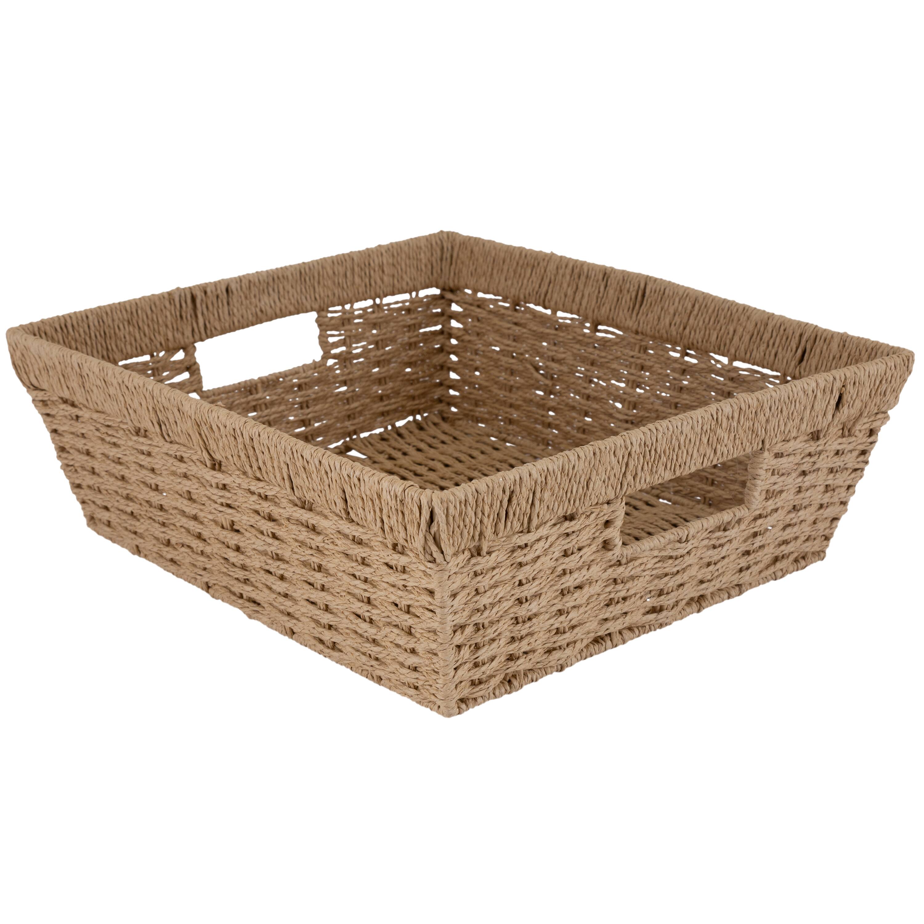 Simplify Large Dutch Weave Shelf Storage Basket