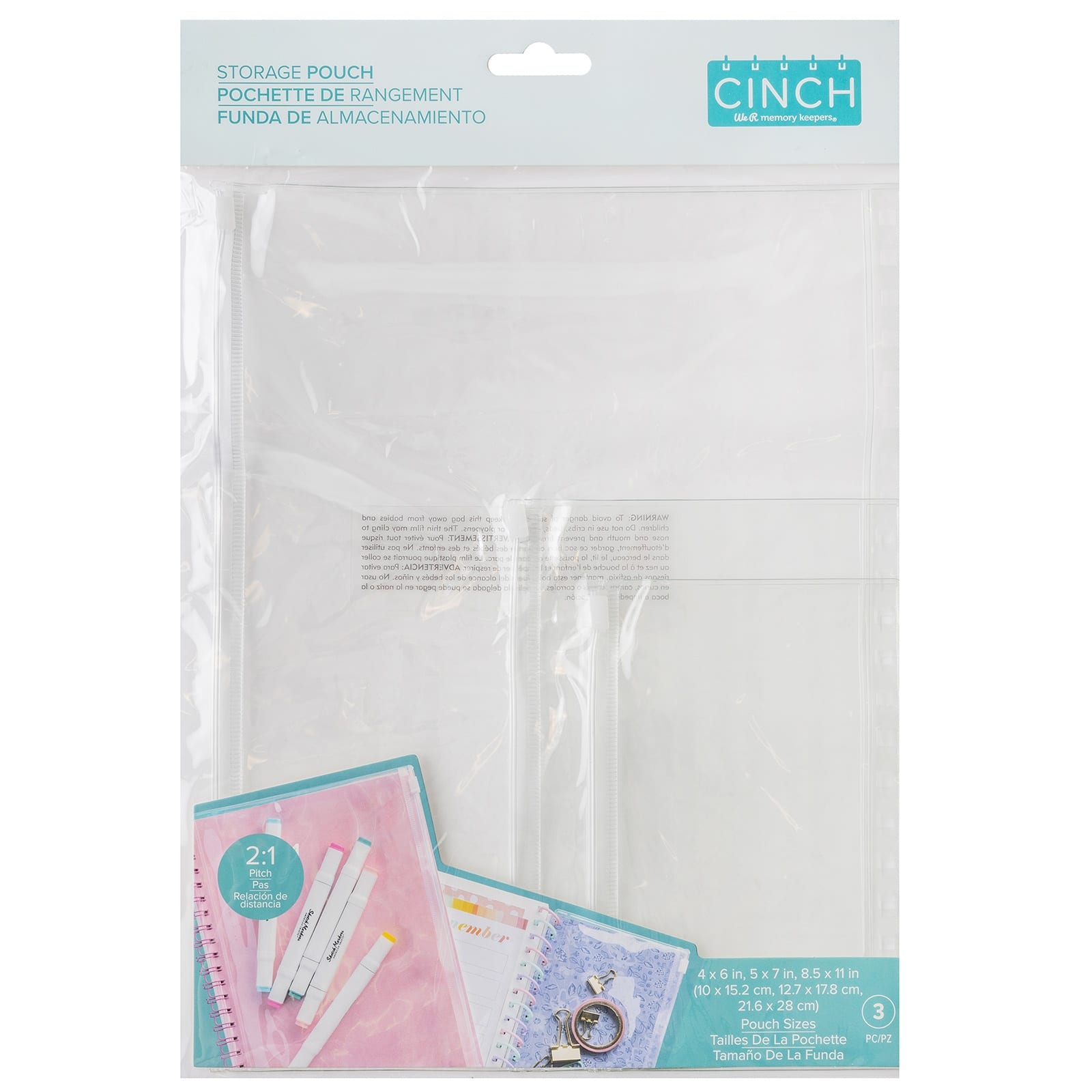 We R Memory Keepers&#xAE; Cinch Storage Pouch, 3ct.