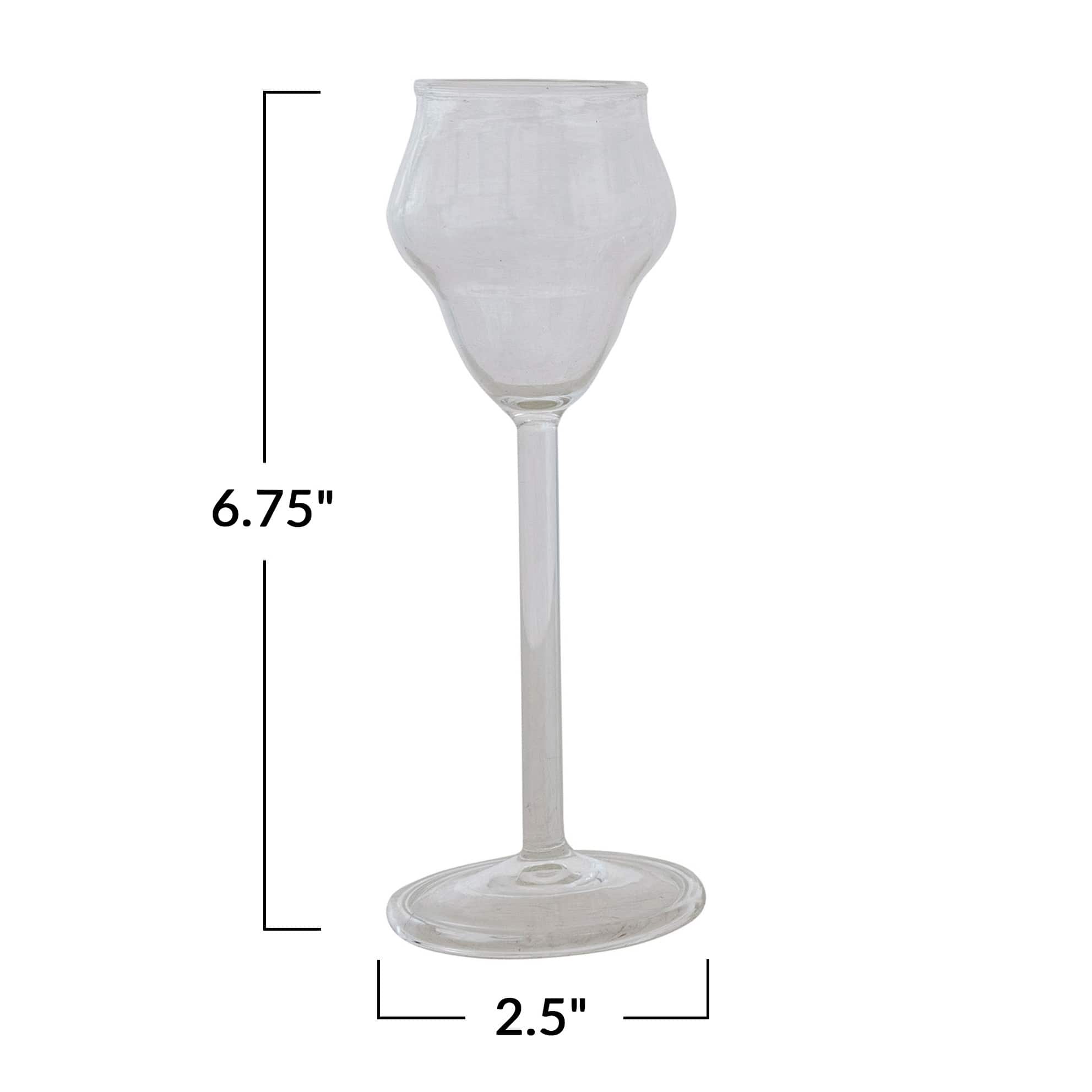 Hello Honey® 2.5oz. Clear Modern Stemmed Sambuca Glass