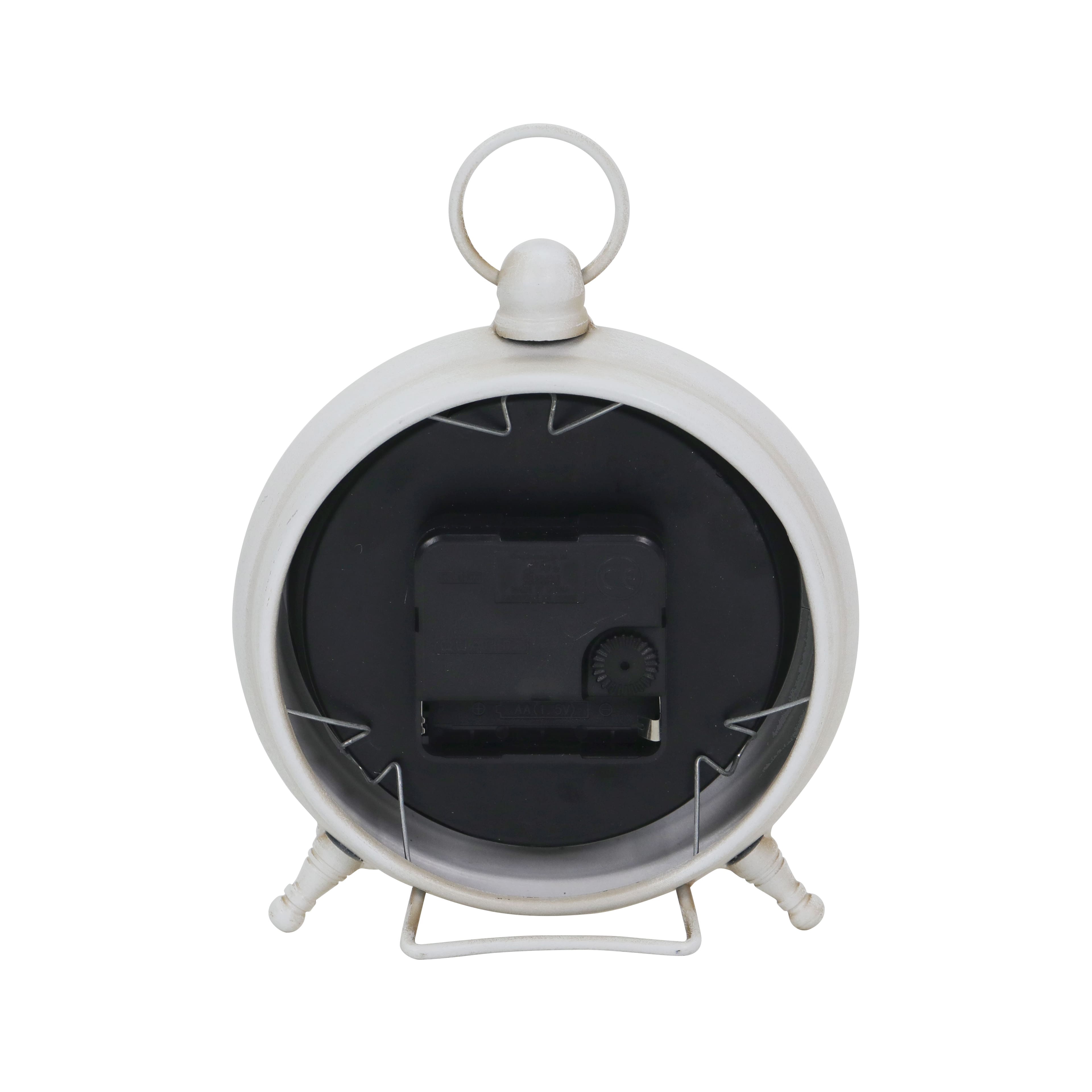 7.5&#x22; White Clock Tabletop Accent by Ashland&#xAE;