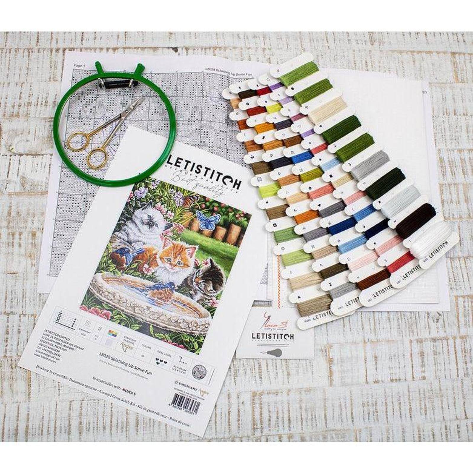 Letistitch Splashing Up Some Fun Counted Cross Stitch Kit