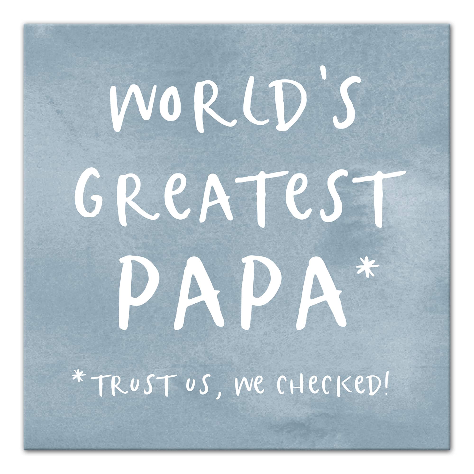 World&#x27;s Greatest Papa Canvas Wall Art