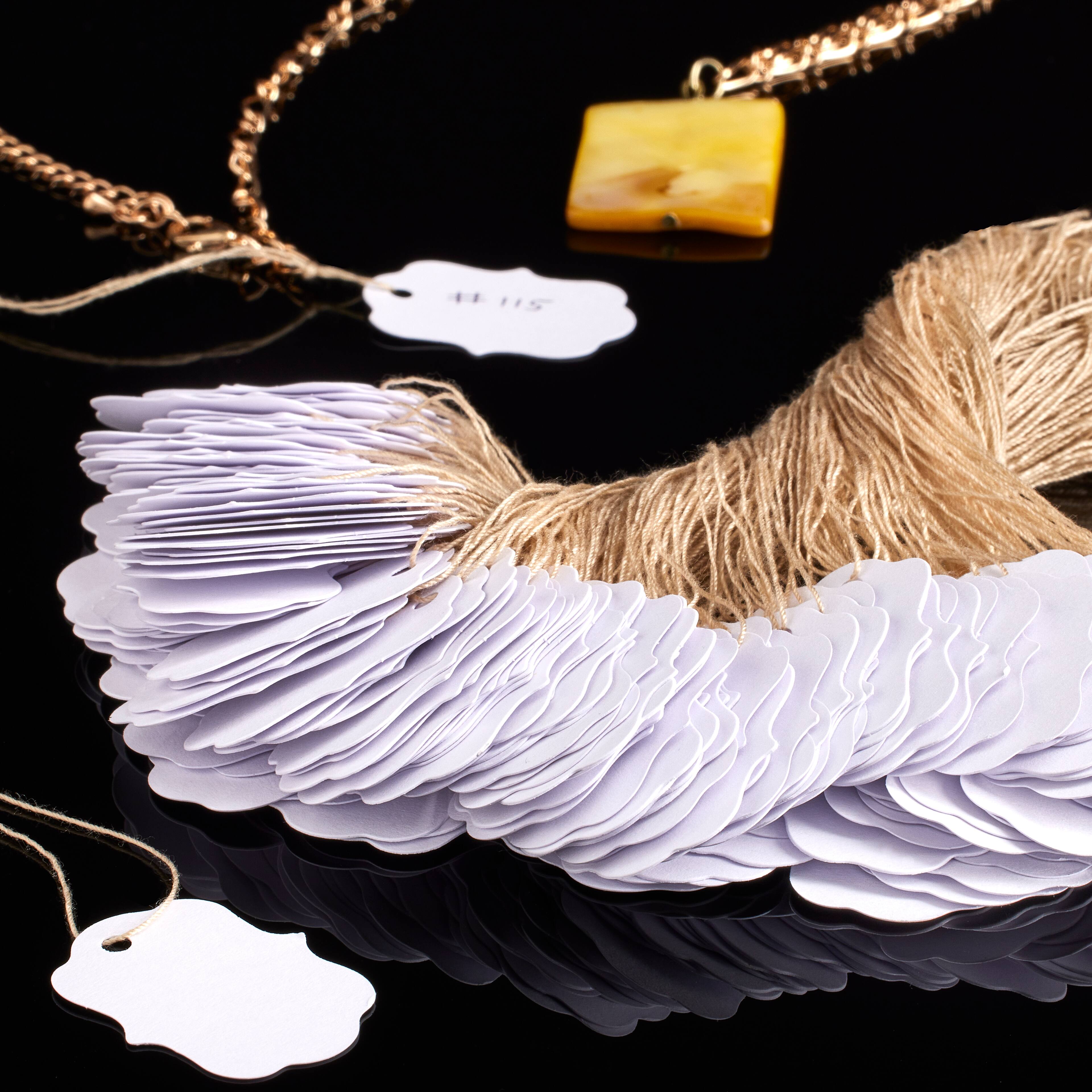 12 Packs: 150 ct. (1,800 total) Paper Border Tags by Bead Landing™