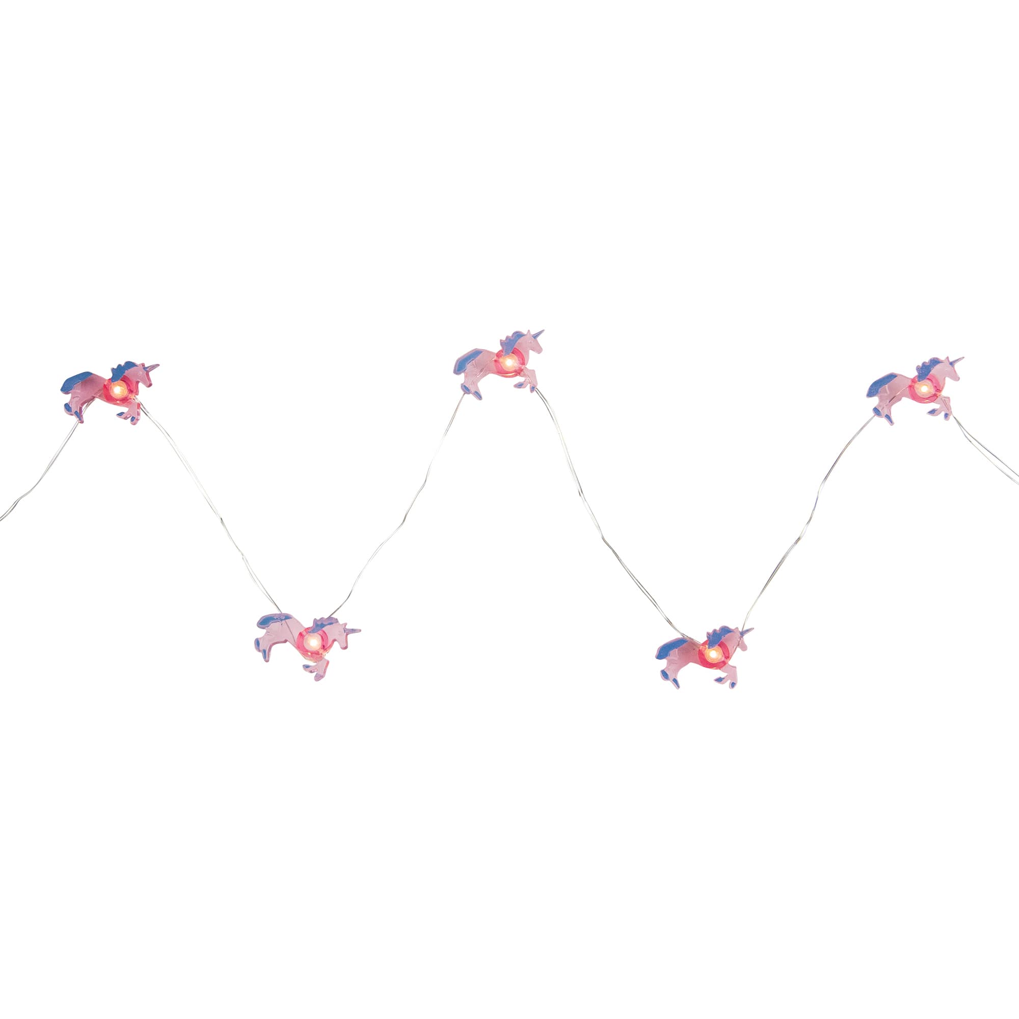 10ct. LED Pink Unicorn Fairy Lights Set