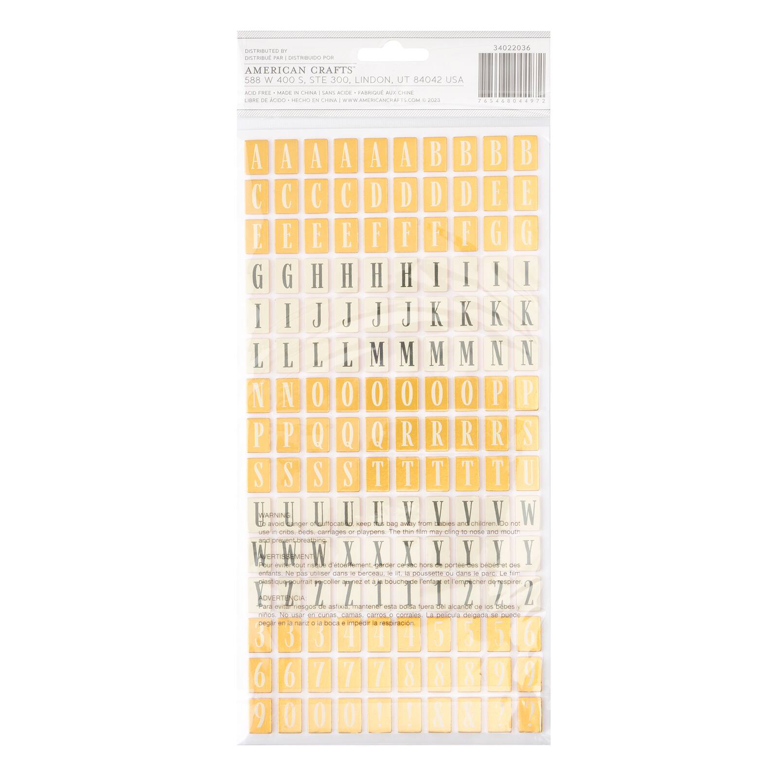 Thickers™ Inspired Foam & Cardstock Letter Stickers Michaels