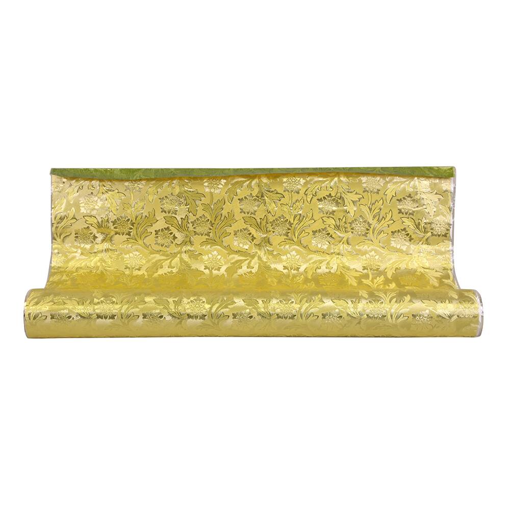 JAM Paper Windsor Cameo Floral Foil Wrapping Paper, 20&#x22; x 30ft.