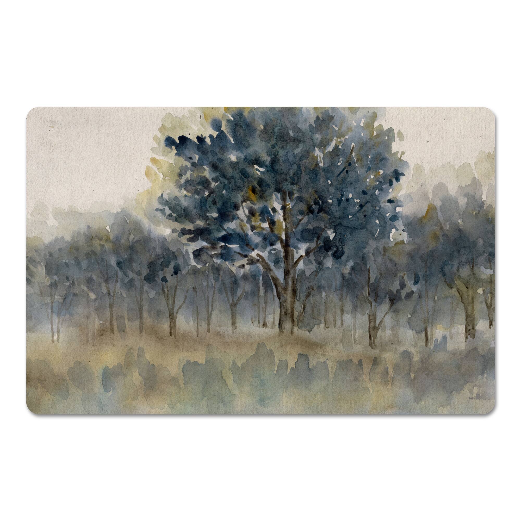 Watercolor Trees Floor Mat Michaels